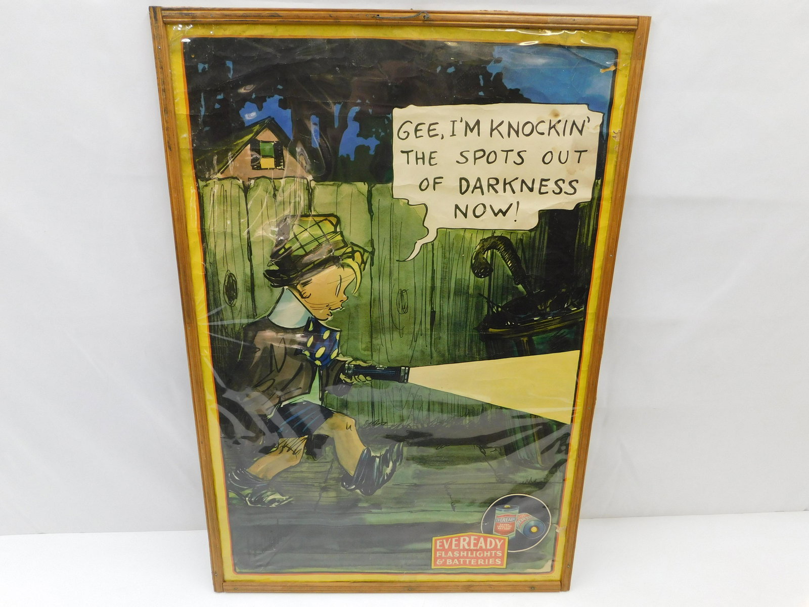 Eveready Flashlight and Battery Advertisement Poster (1 of 4)