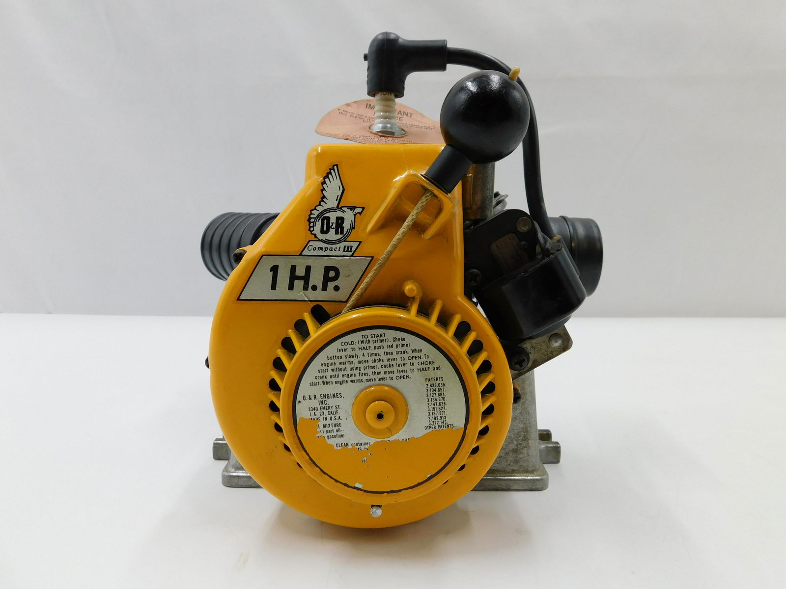 Vintage O&R Compact 3 1 HP Pull String Engine (1 of 7)