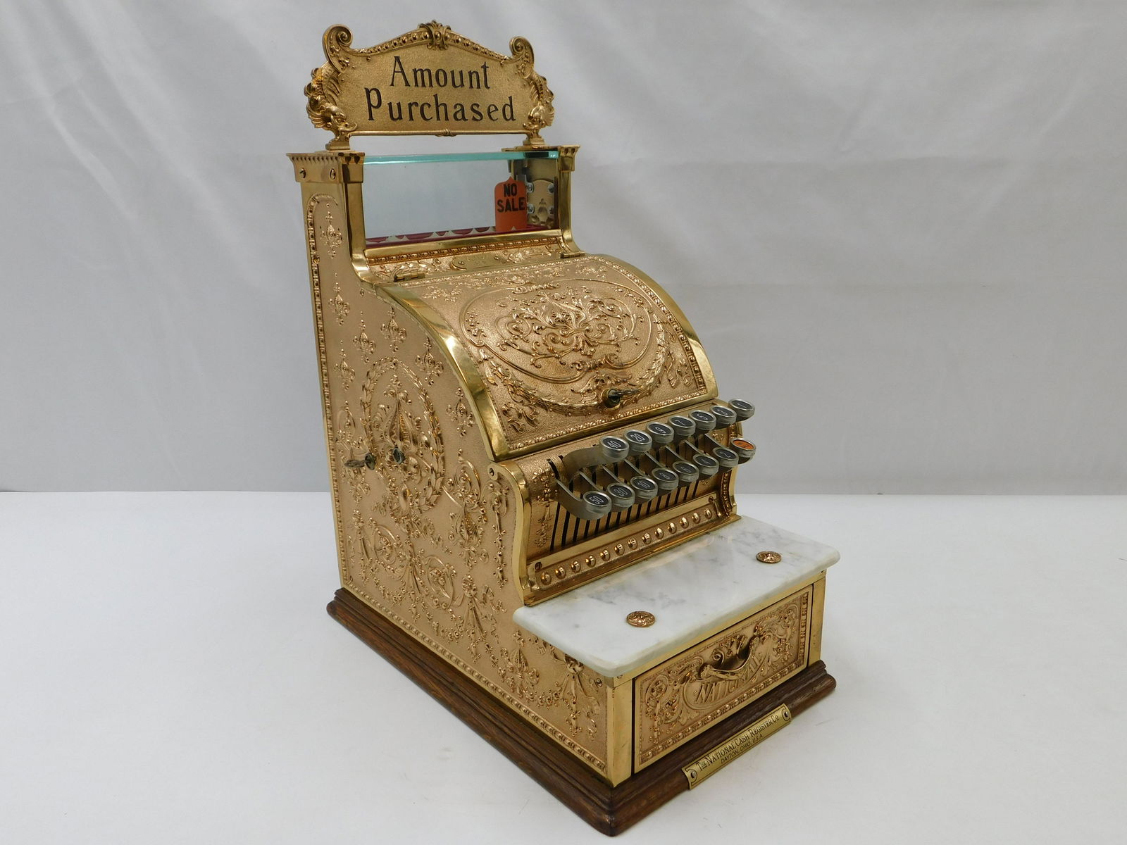 National Brass Tabletop Cash Register (1 of 12)