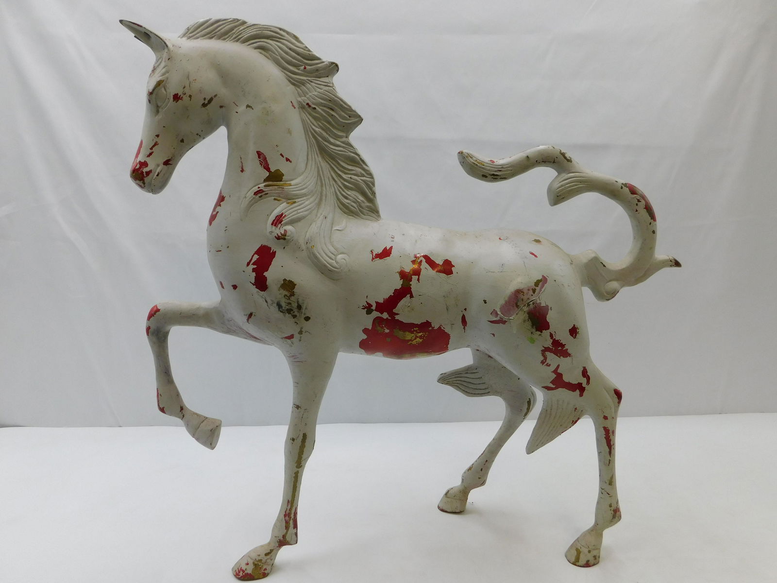 Brass Paint Decorated Horse Statue (1 of 10)