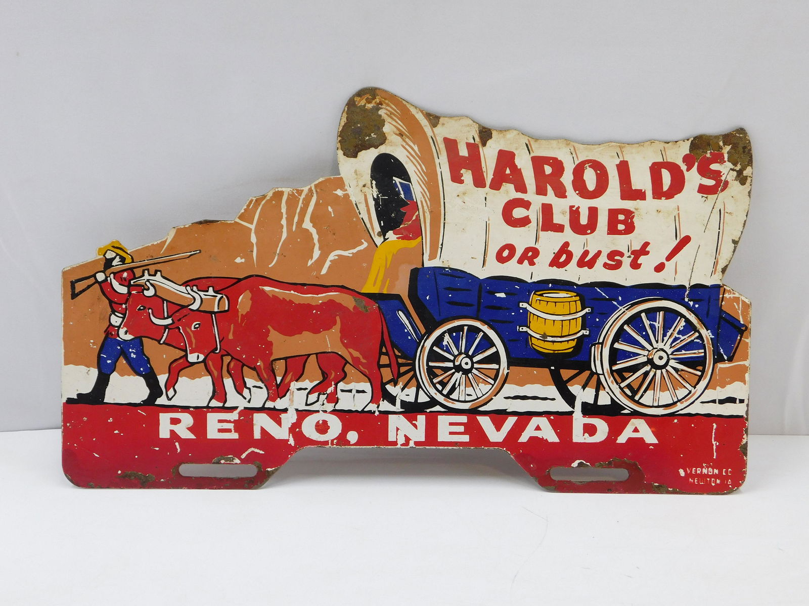 Vintage Tin Reno Nevada License Plate Sign (1 of 4)