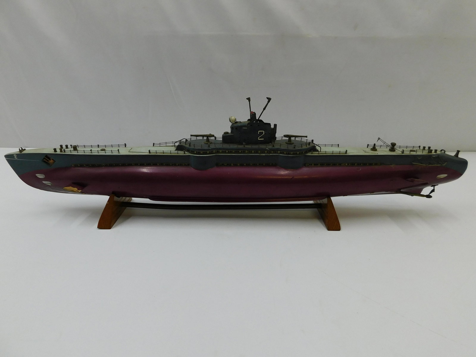 Vintage Wooden Electric Motor Submarine (1 of 8)