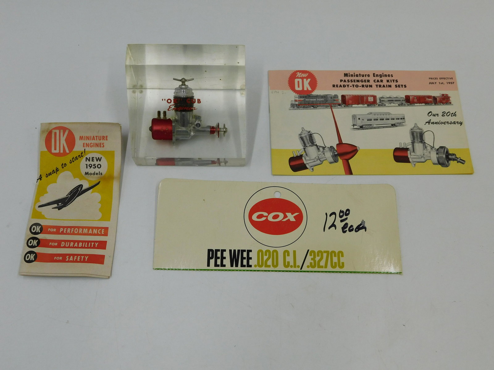 Lot of Vintage Airplane Model Papers and Paperweight (1 of 4)
