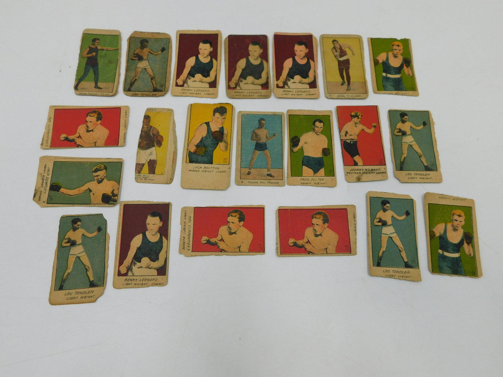 Lot of 1920's Boxing Strip Cards (1 of 5)