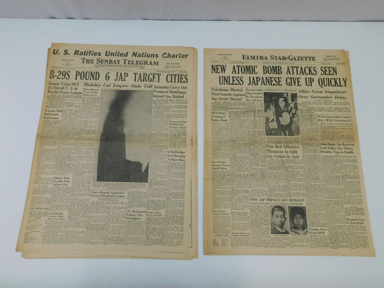 Lot of 2 WWII Related Newspapers (1 of 7)