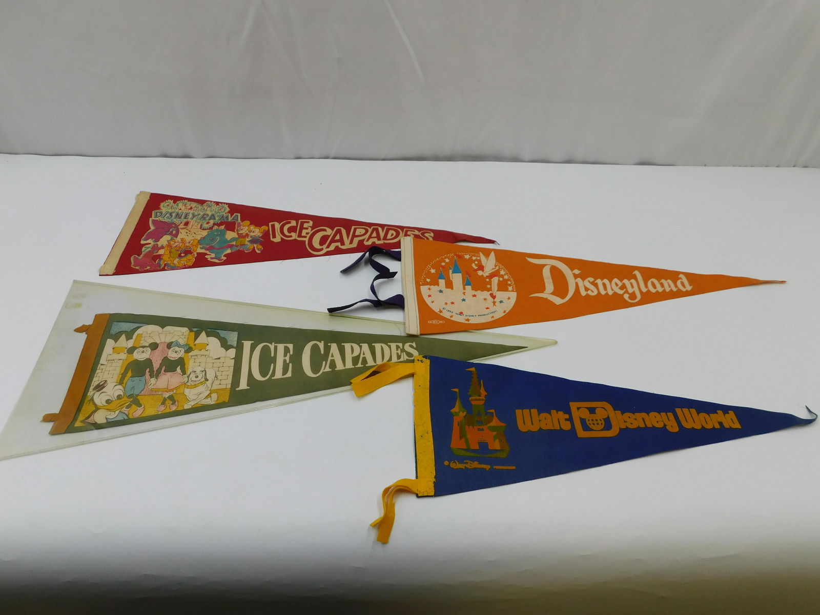 Lot of 4 Vintage Disney Pennants (1 of 5)