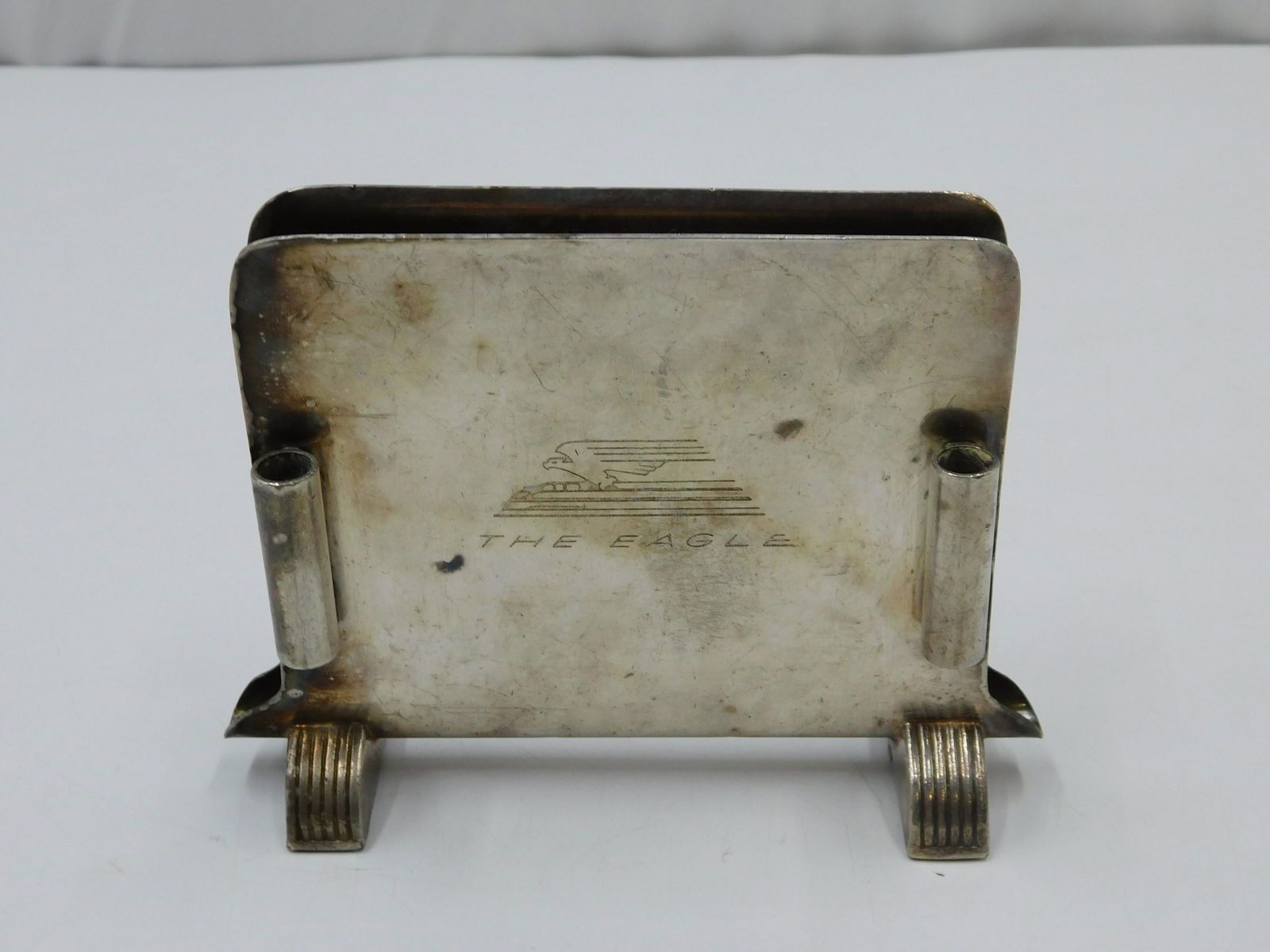 Missouri Pacific Lines "The Eagle" Silverplate Napkin Holder (1 of 4)