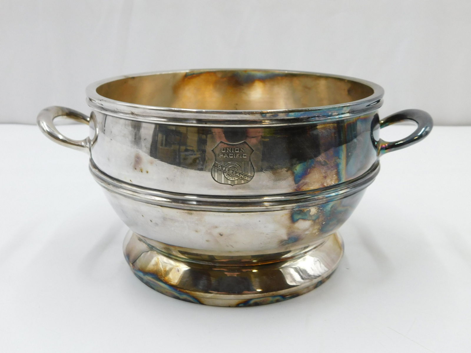 Union Pacific "The Overland Route" Double Handled Serving Bowl (1 of 5)