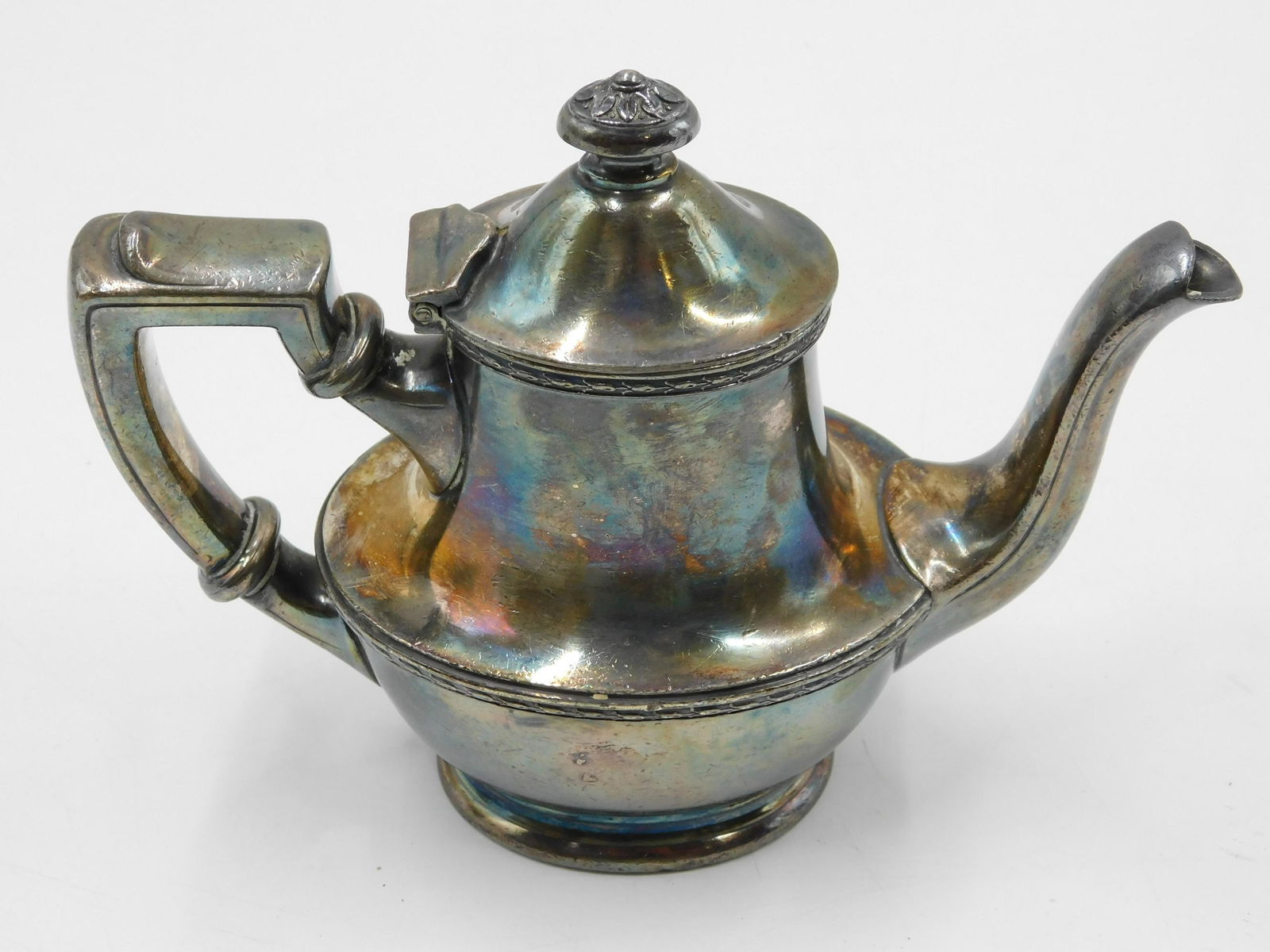 Missouri Pacific Lines Silverplate Individual Teapot (1 of 4)