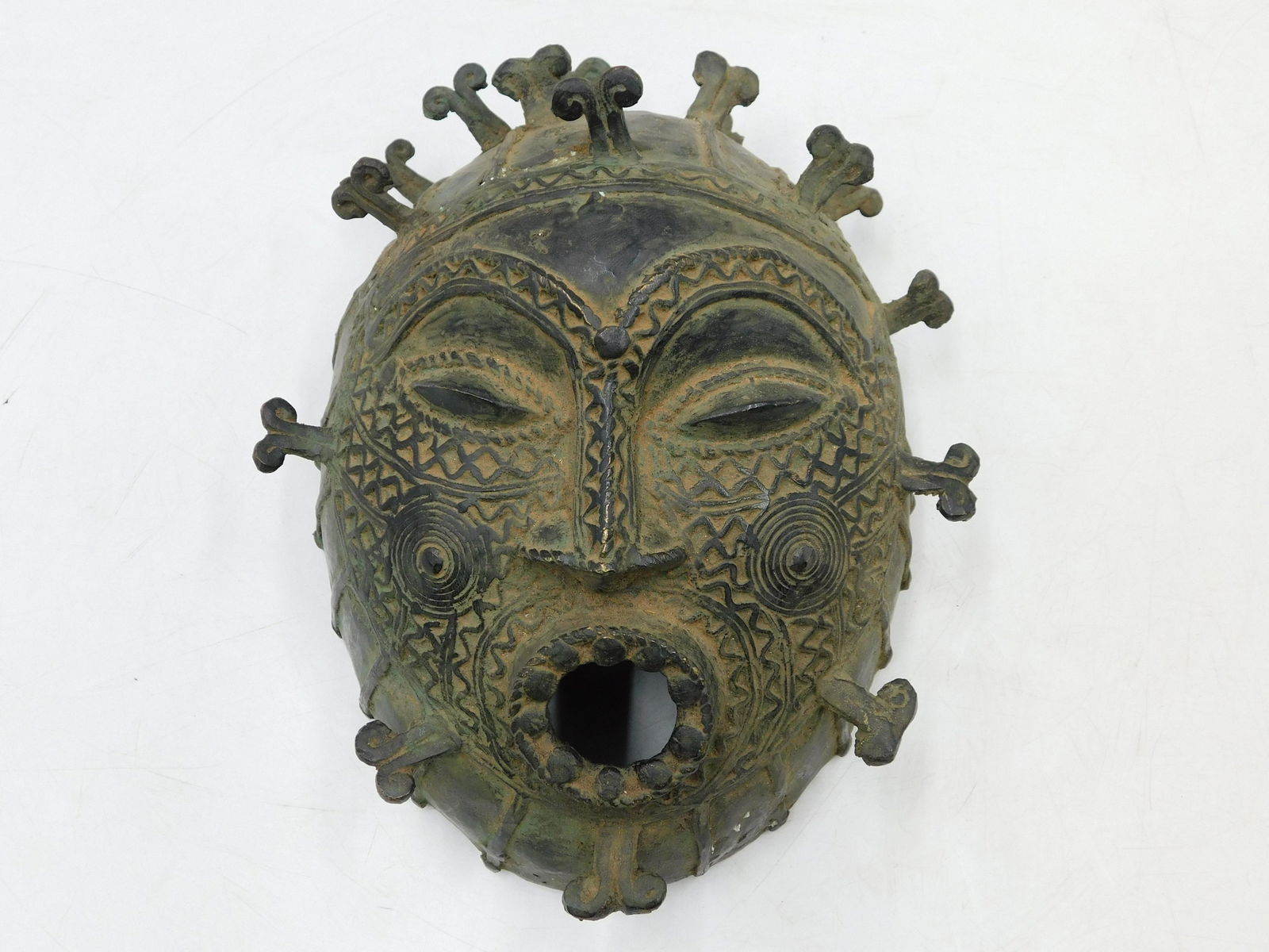 African Bronze Tribal Mask (1 of 7)