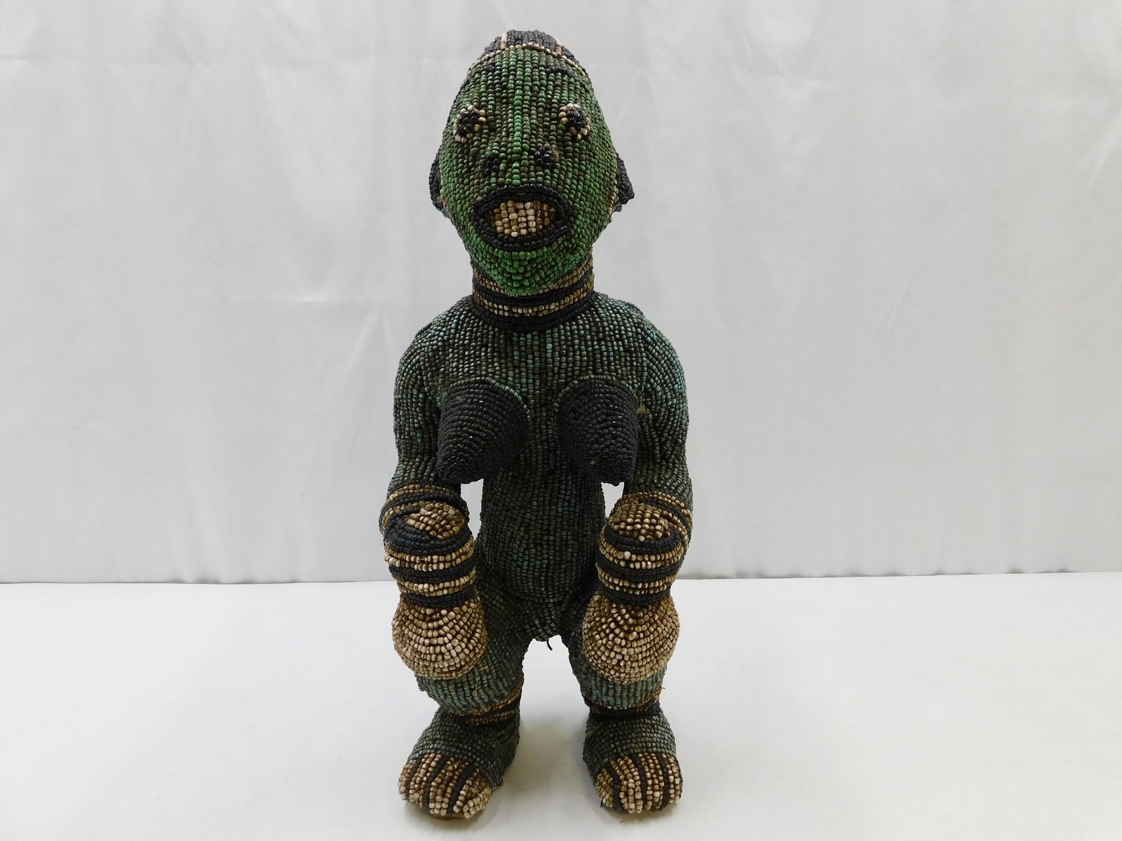 African Beaded Tribal Art Statue (1 of 4)
