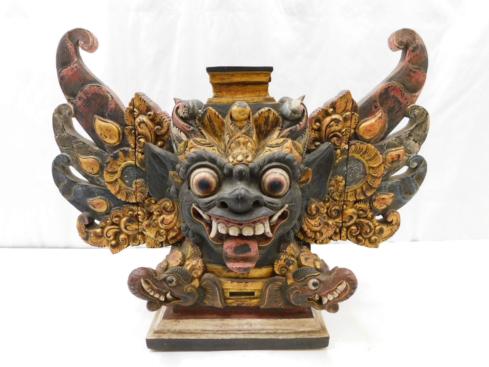 Balinese Wooden Hand Carved Statue (1 of 4)