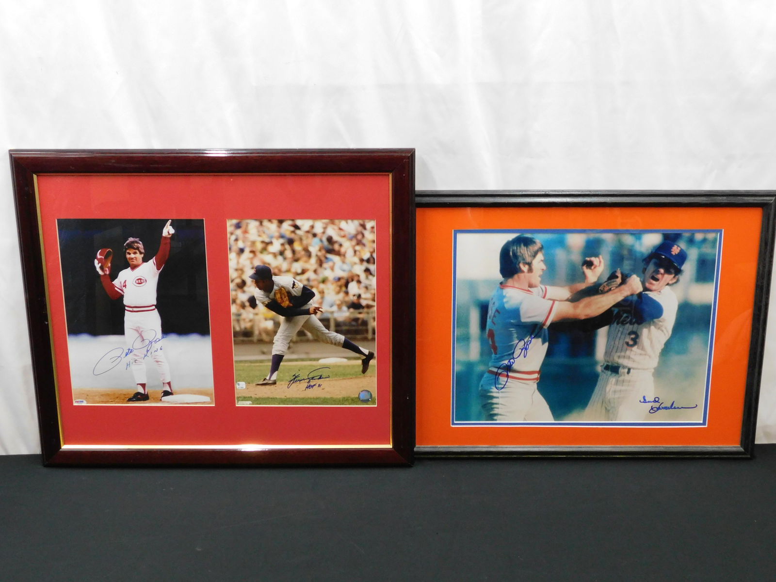 Lot of 2 Framed Baseball Autographed Photographs (1 of 8)