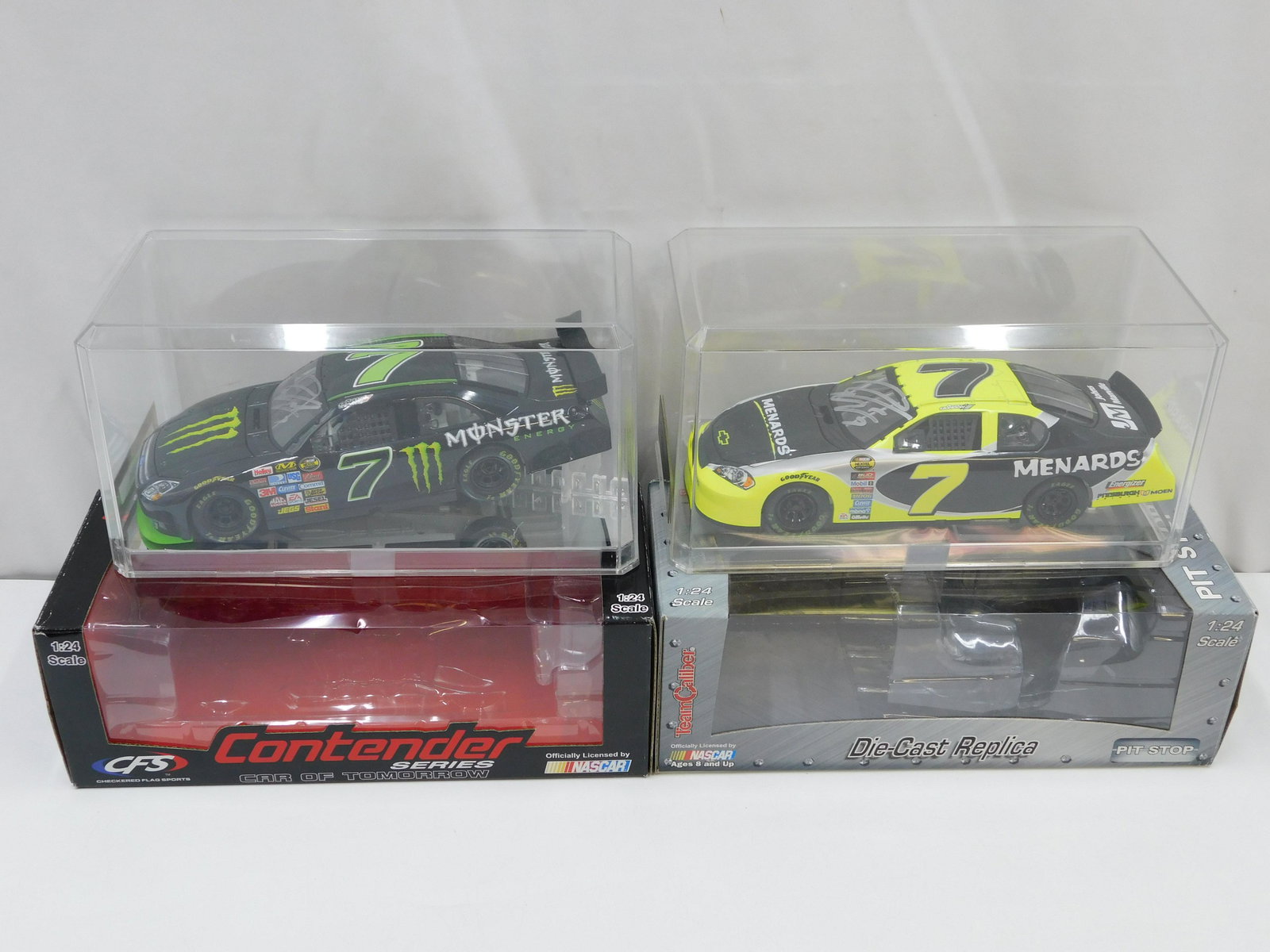 Lot of 2 Autographed NASCAR 1:24 Scale Diecast (1 of 4)