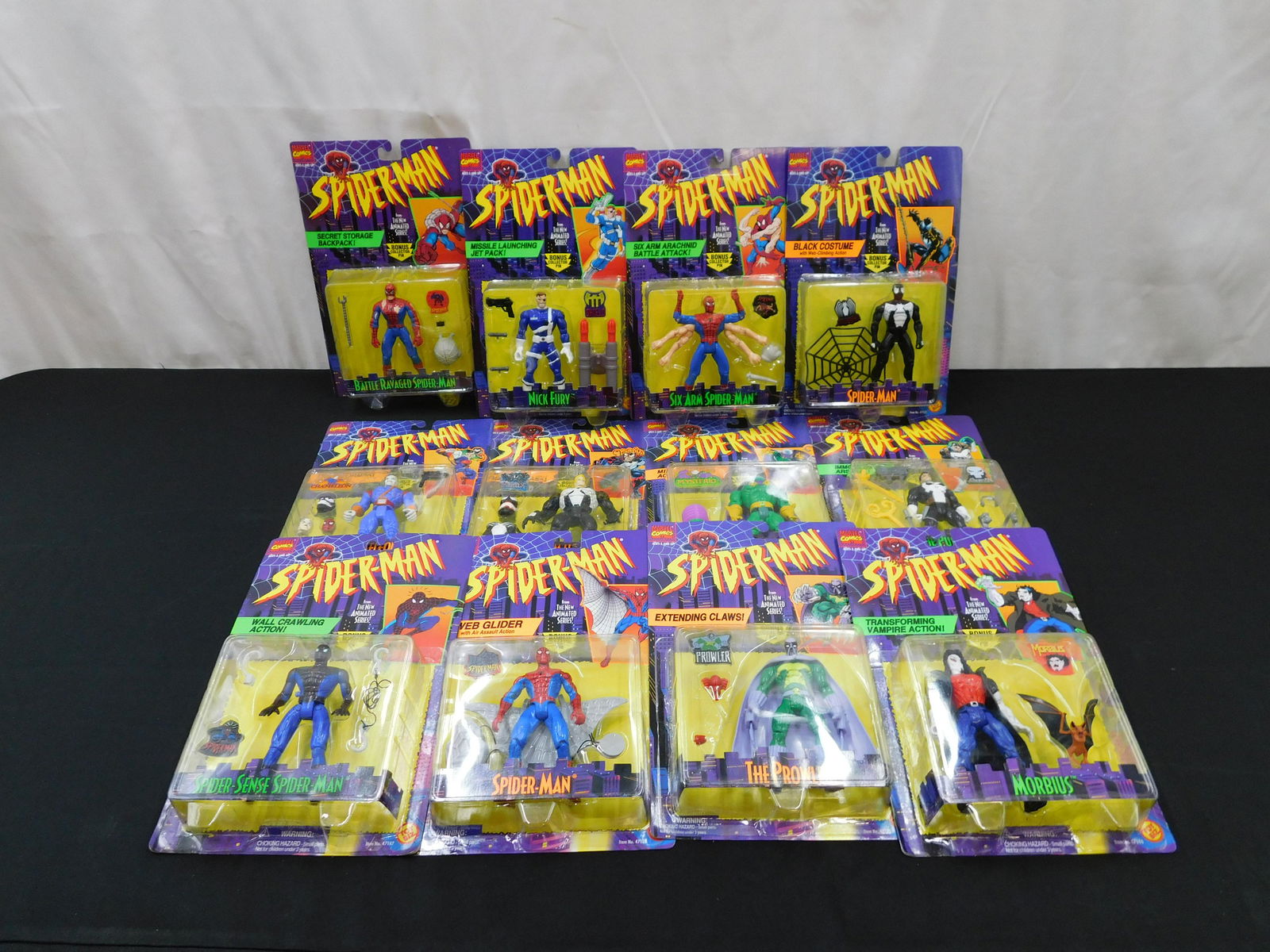 Lot of 12 Spider-Man Animated Series Action Figures (1 of 4)