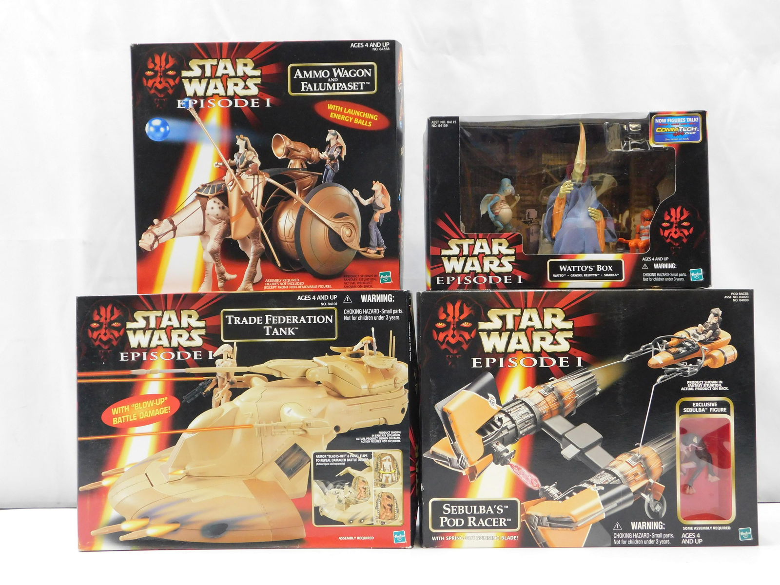 Lot of 4 Star Wars Episode 1 Vehicle Sets (1 of 17)