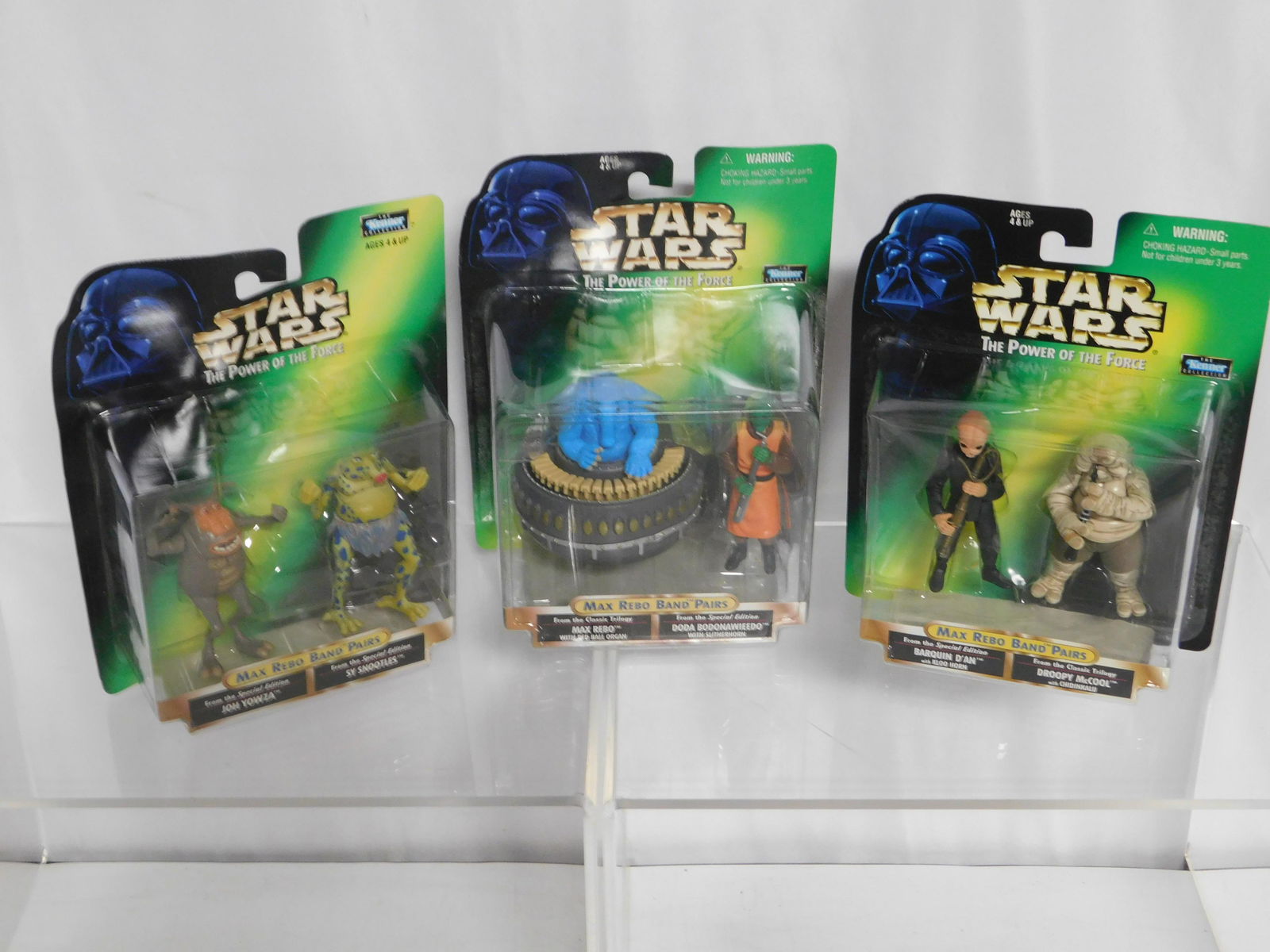 Lot of 3 Star Wars POTF Max Rebo Band Pairs Figures (1 of 5)