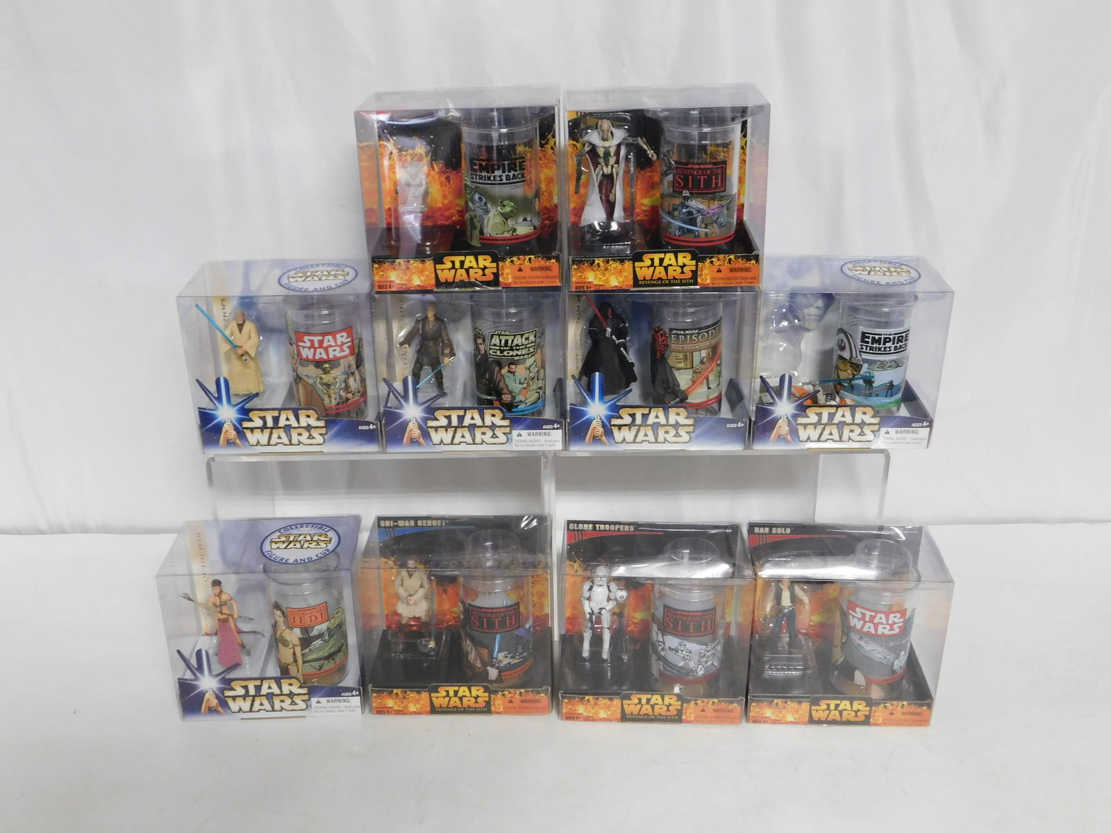 Lot of 10 Star Wars Collectible Figures and Cups (1 of 5)