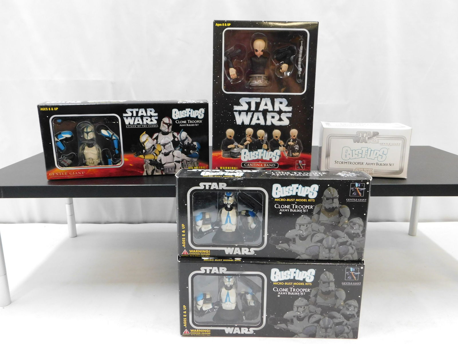 Lot of 5 Gentle Giant Star Wars Bust Up Micro Bust Model Kits (1 of 5)