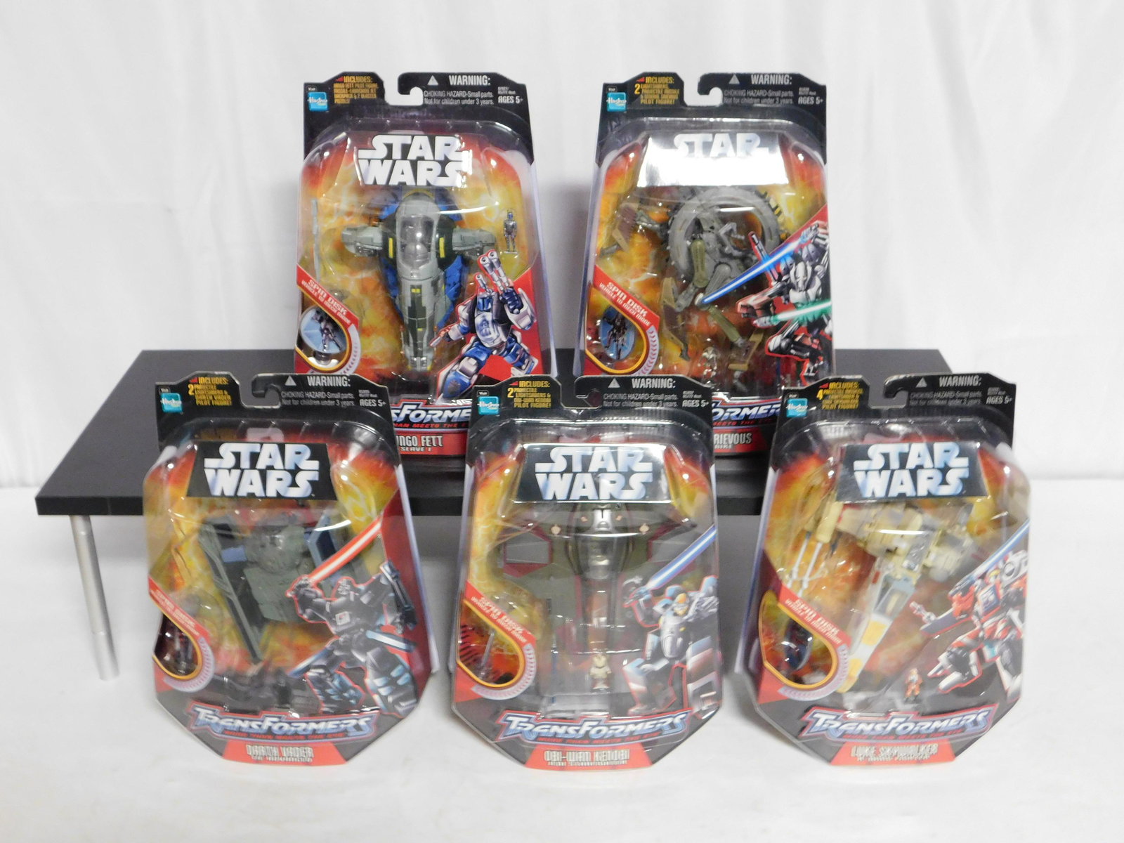 Lot of 5 Star Wars Transformers Figures (1 of 5)