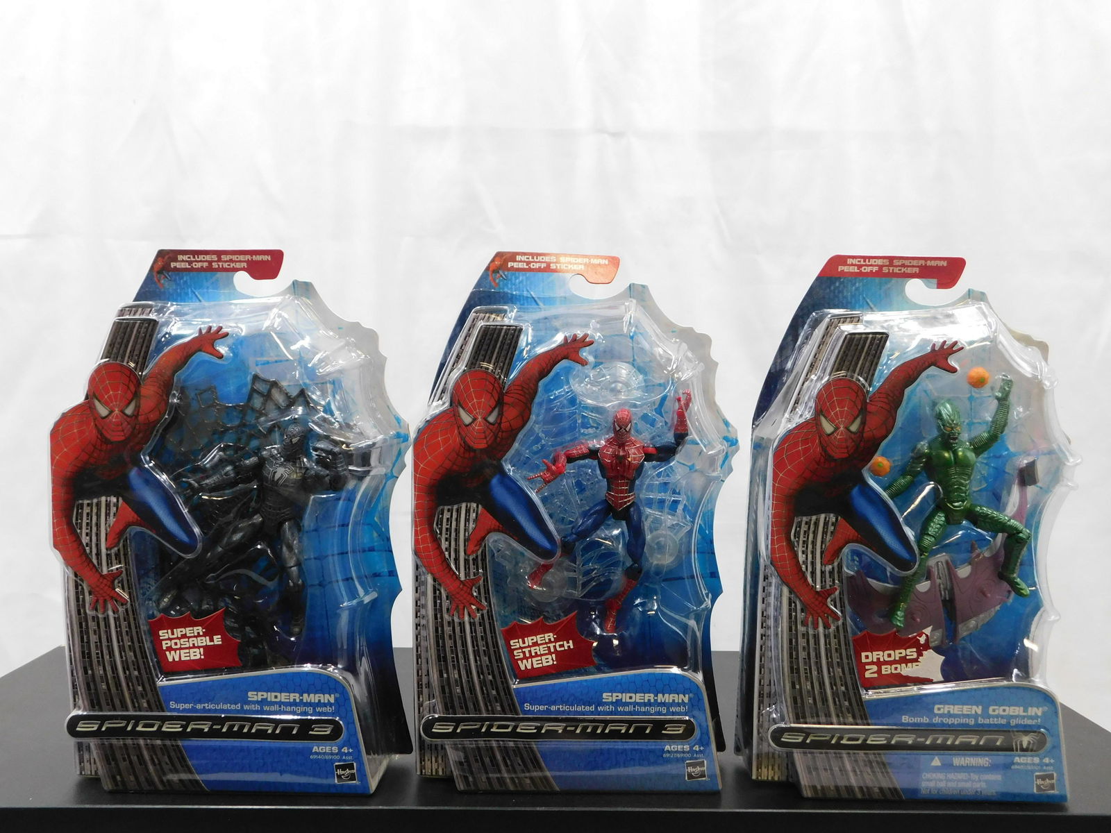 Lot of 3 Spider-Man 3 Action Figures (1 of 2)