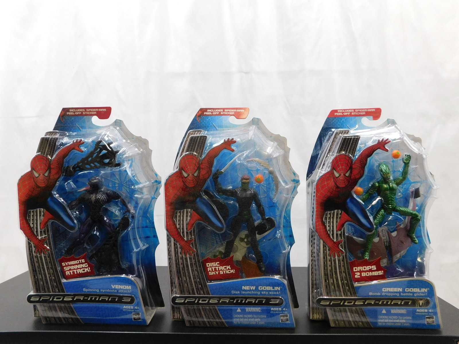 Lot of 3 Spider-Man 3 Action Figures (1 of 2)