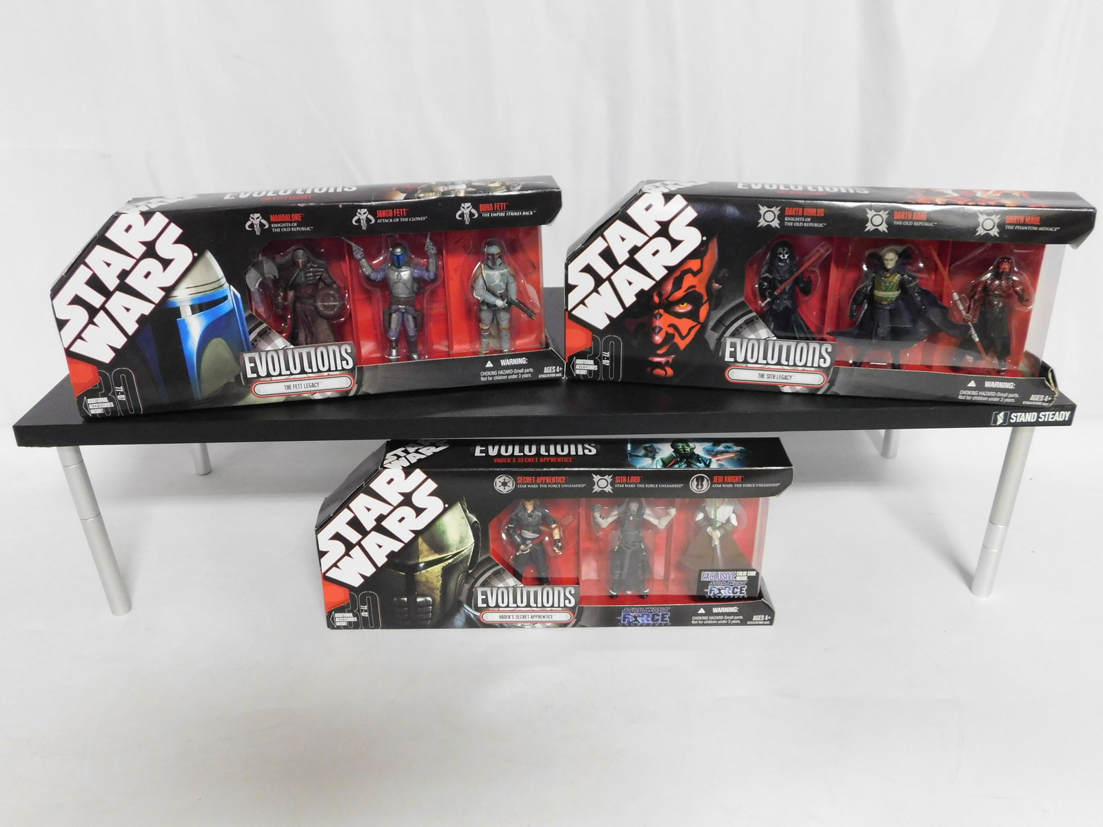 Lot of 3 Star Wars Evolutions Figure Sets (1 of 5)