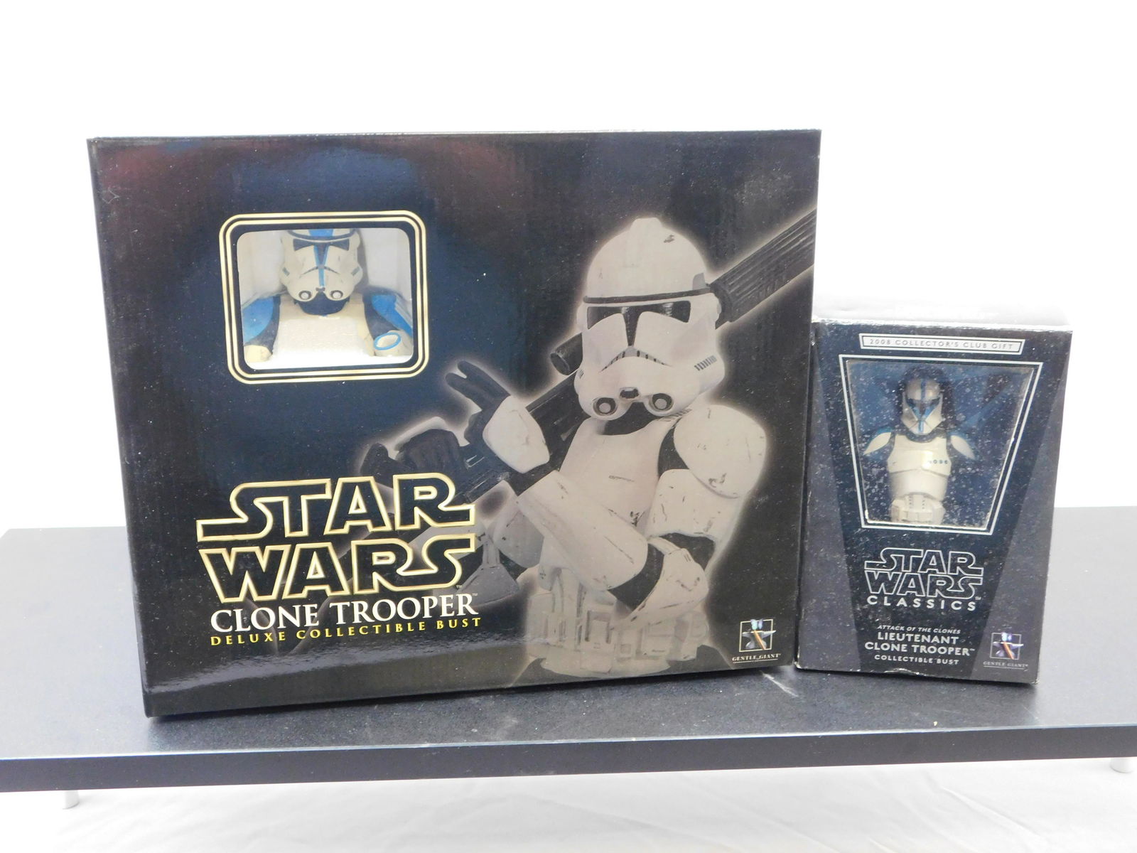 Lot Of 2 Star Wars Gentle Giant Collectible Busts Auction