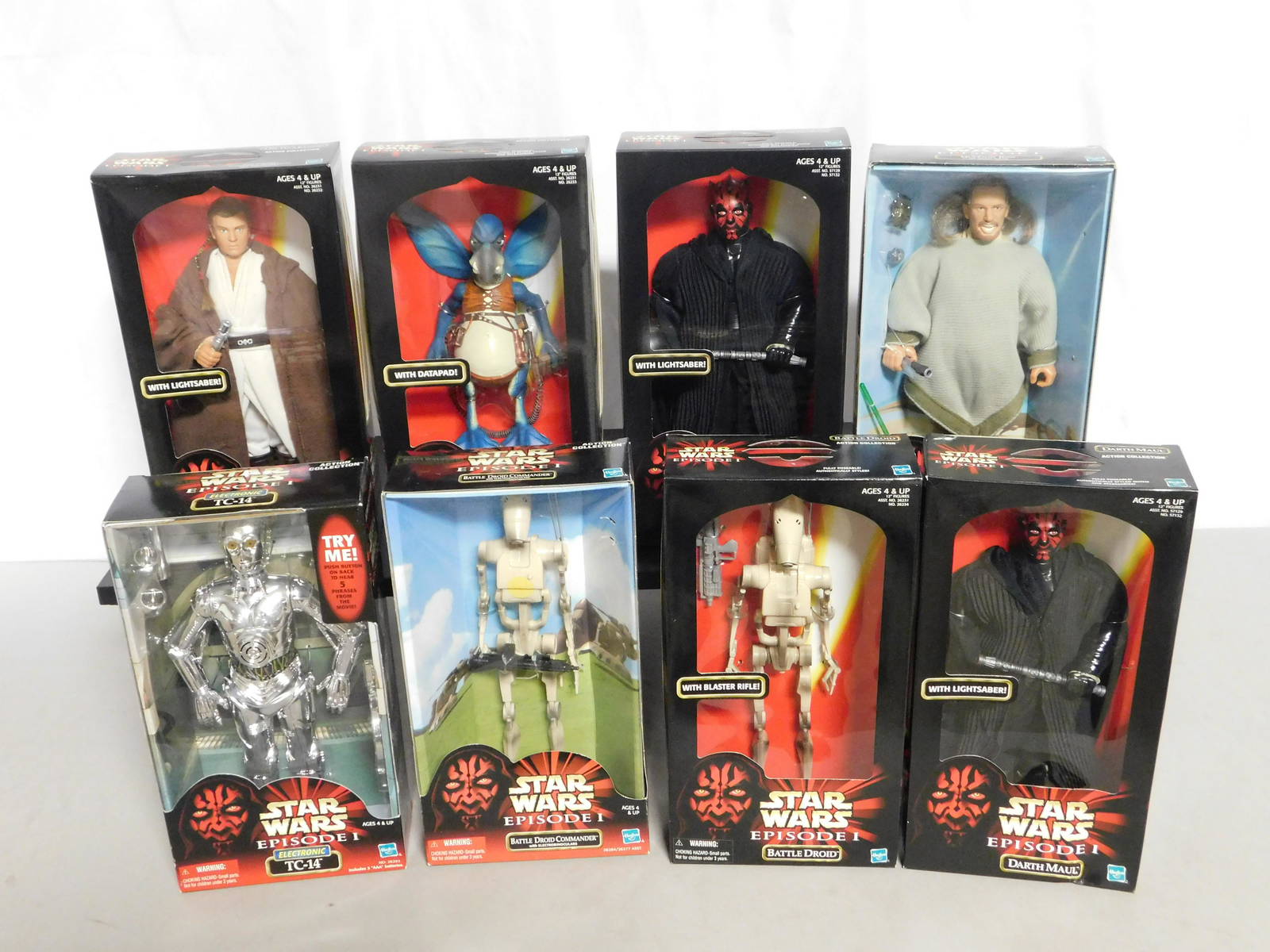 Lot Of 8 Star Wars Episode 1 Action Figures Auction