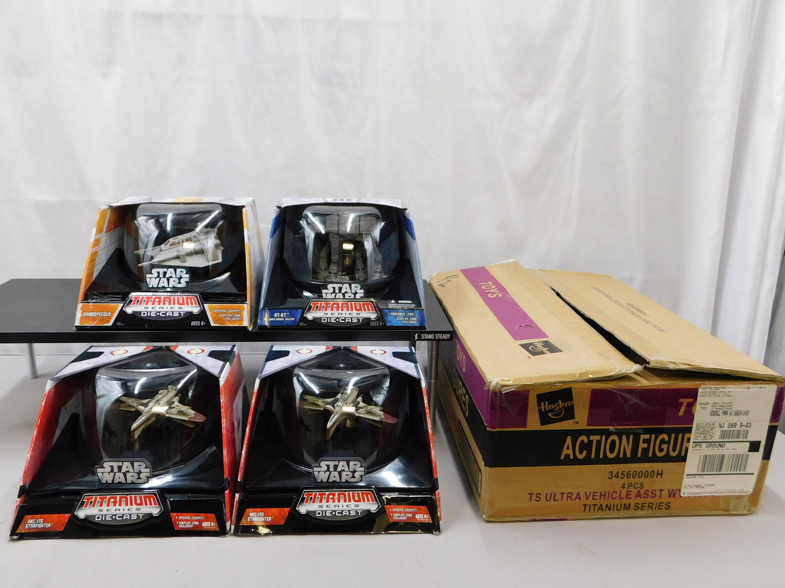 Lot of 4 Star Wars Titanium Series Diecast Vehicles (1 of 6)