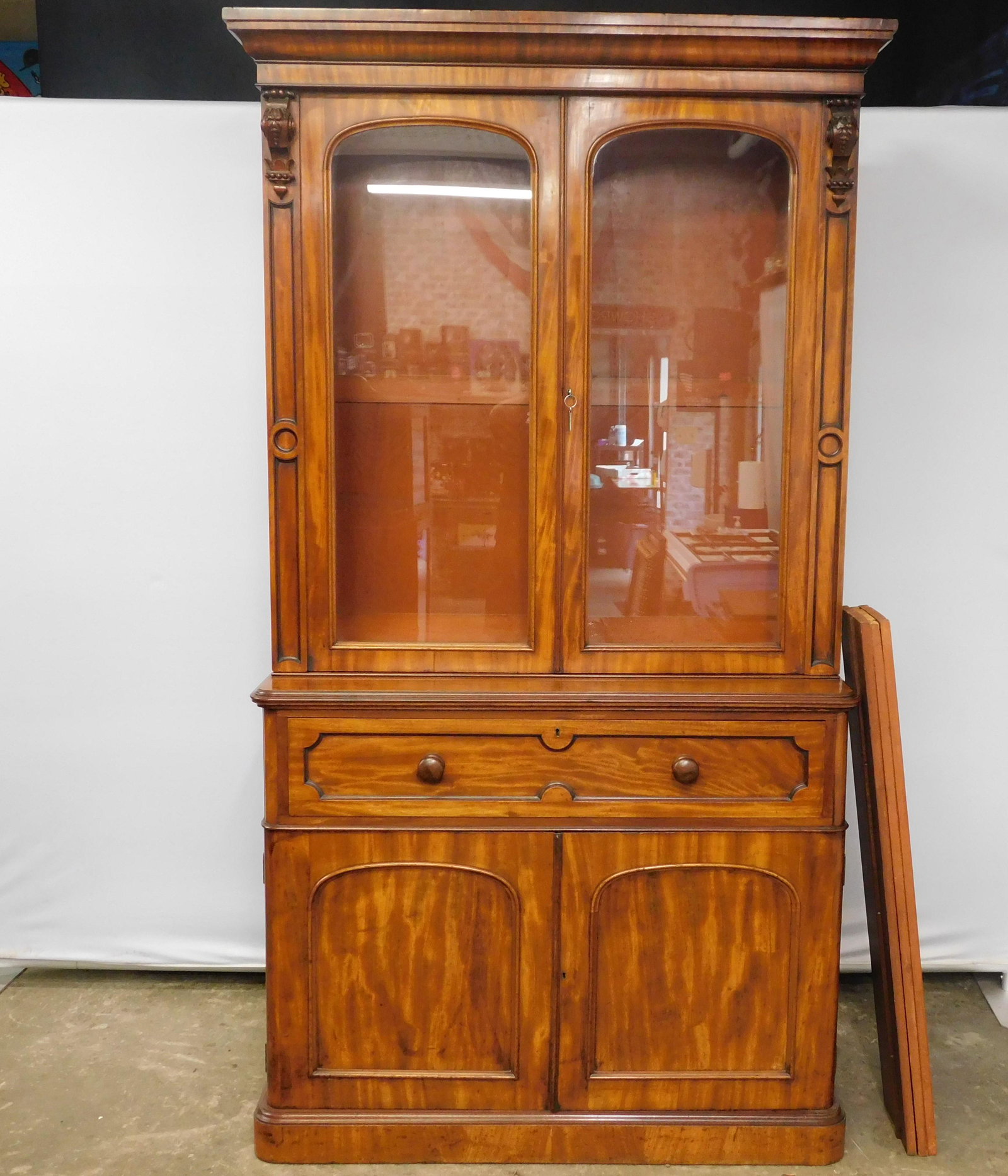 Victorian English Bookcase/Secretary (1 of 12)