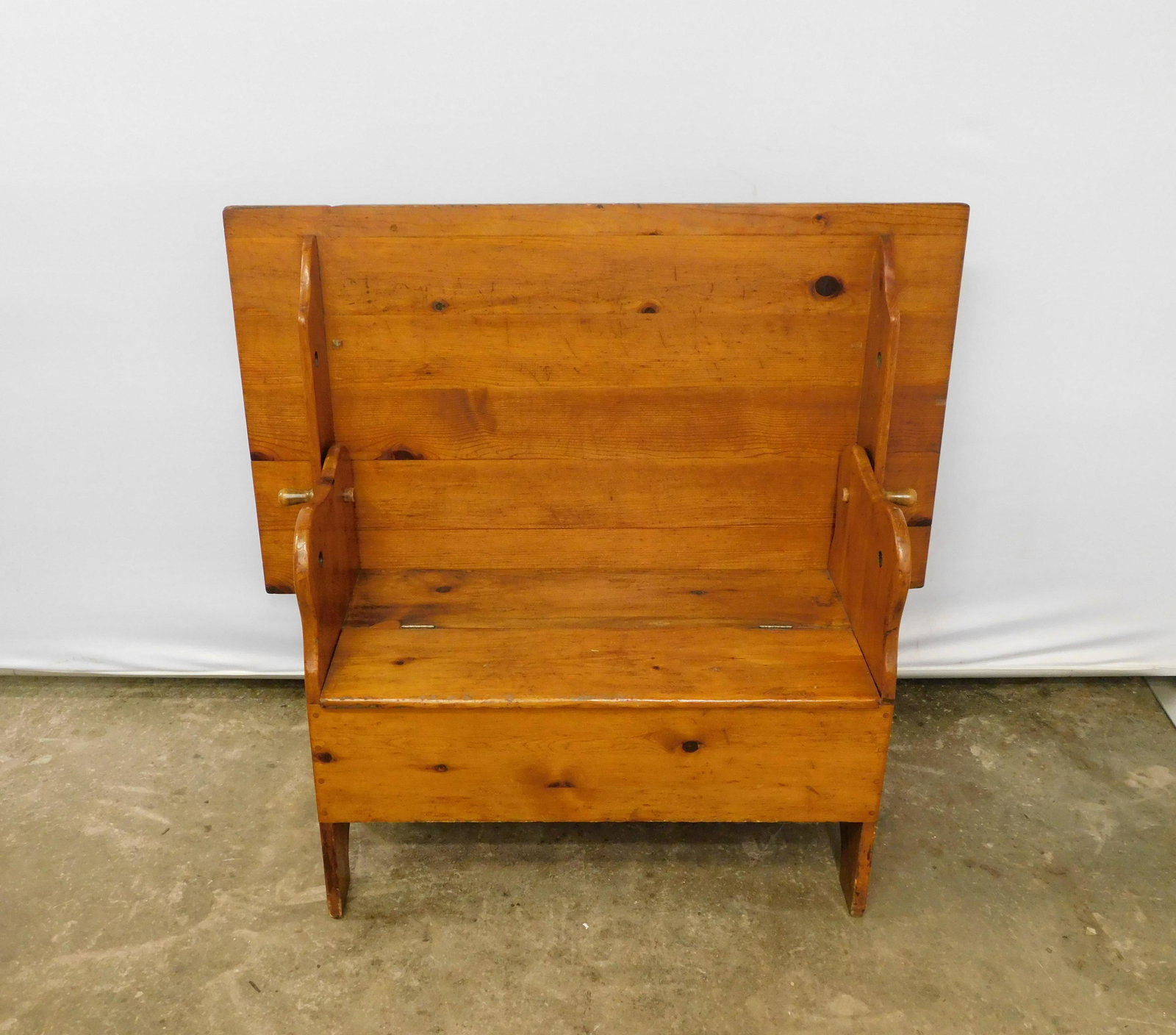 19th c Country Pine Bench (1 of 6)