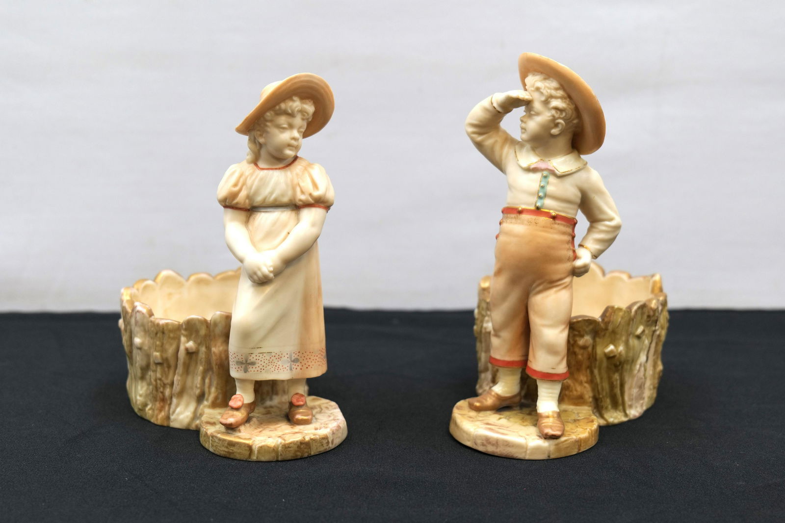 Pair of Royal Worcester Figural Planter (1 of 7)