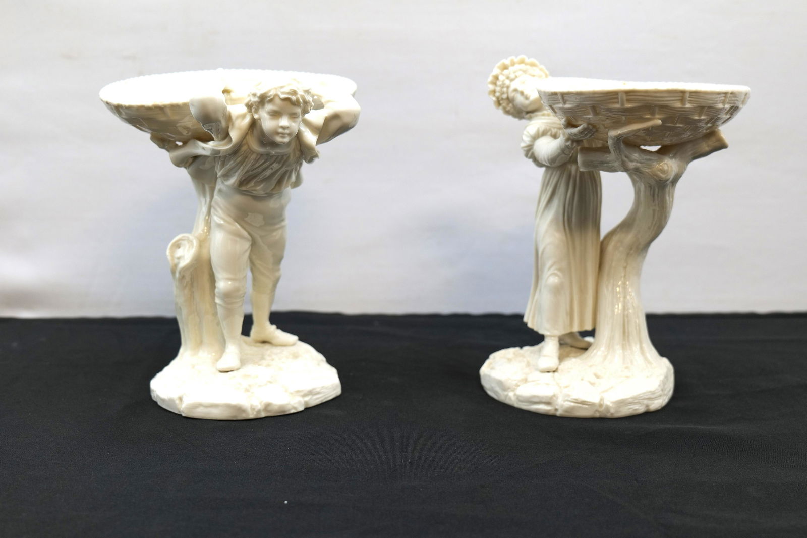 Pair of Royal Worcester Figural Compotes (1 of 10)