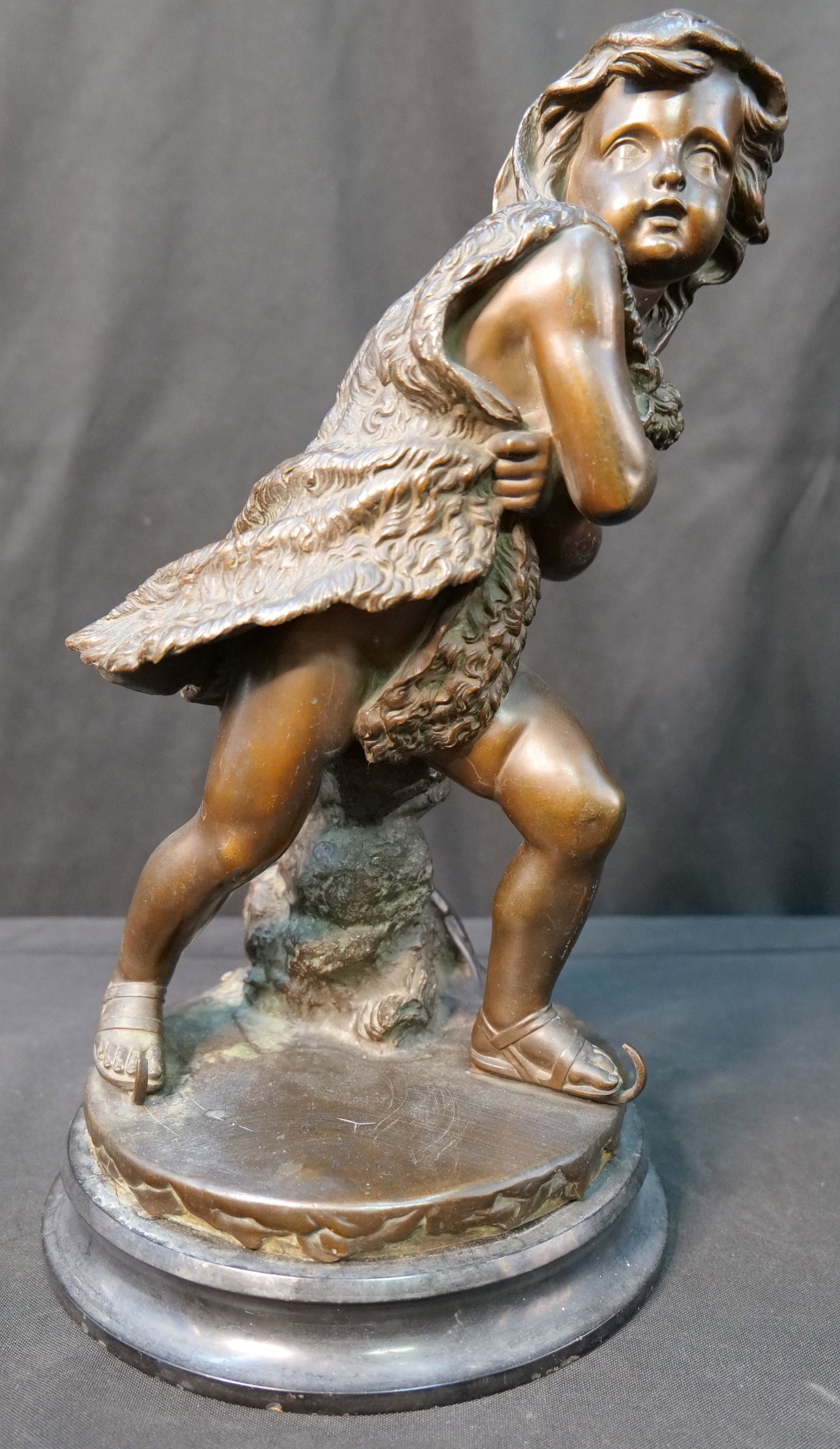 Bronze Statue of Young Boy Ice Skating (1 of 8)