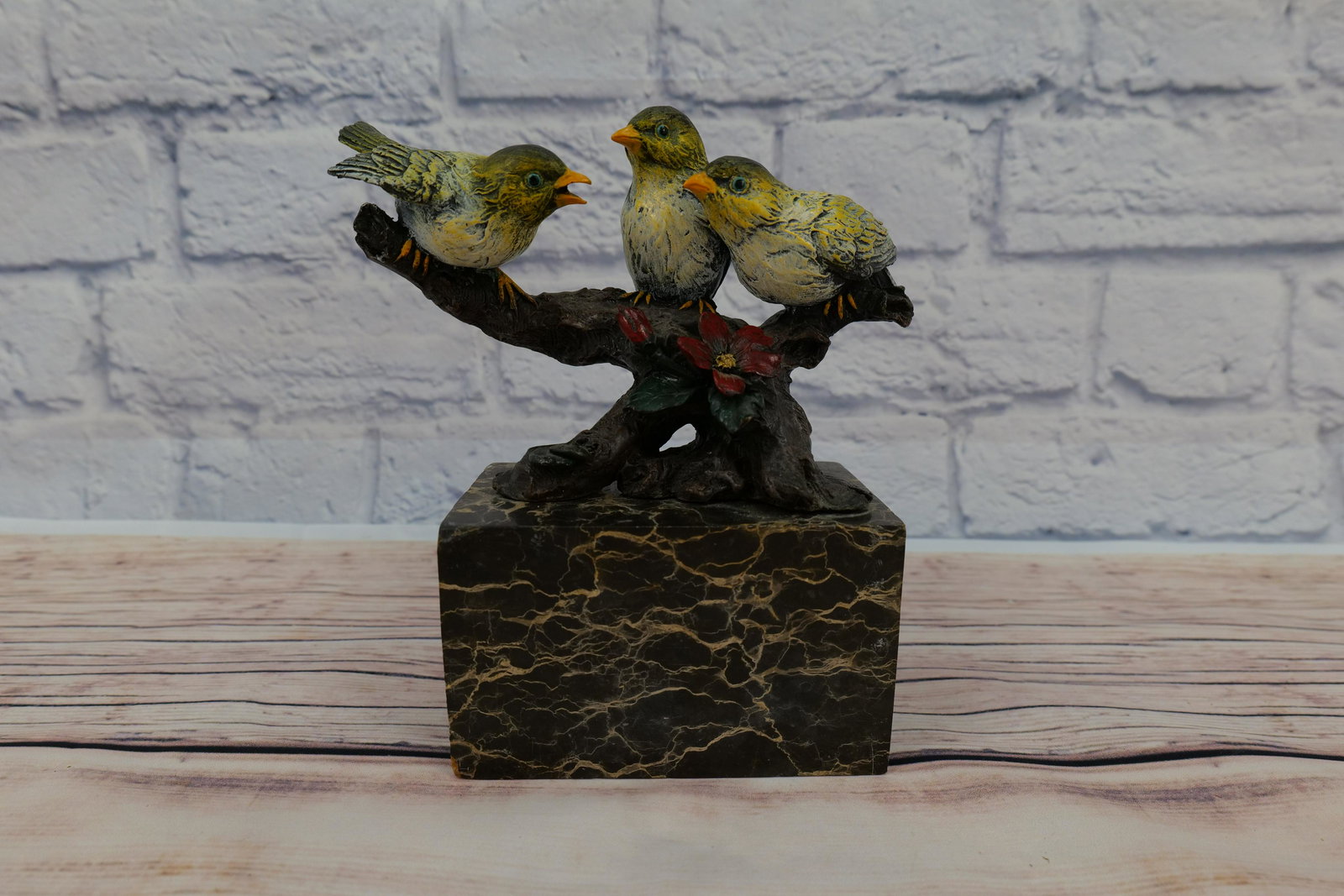 Cold-Painted Bronze Statue (1 of 6)