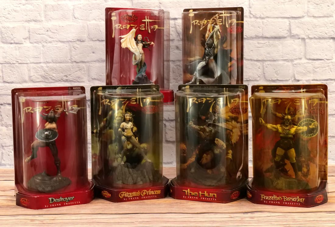 Lot of 6 Frazetta Master Artist Series Action Figures (1 of 5)