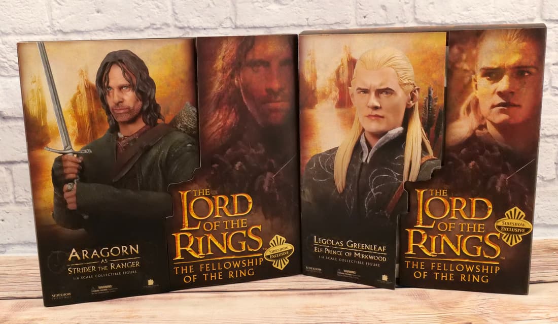 Lot of 2 Sideshow LOTR The Fellowship of the Ring 1:6 Scale Figures (1 of 12)
