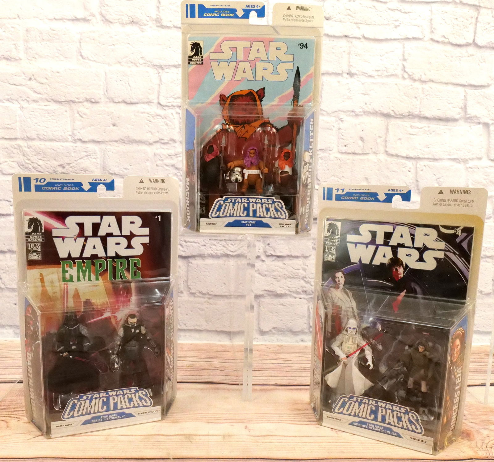 Lot of 3 Star Wars Comic Packs Figure Sets (1 of 9)