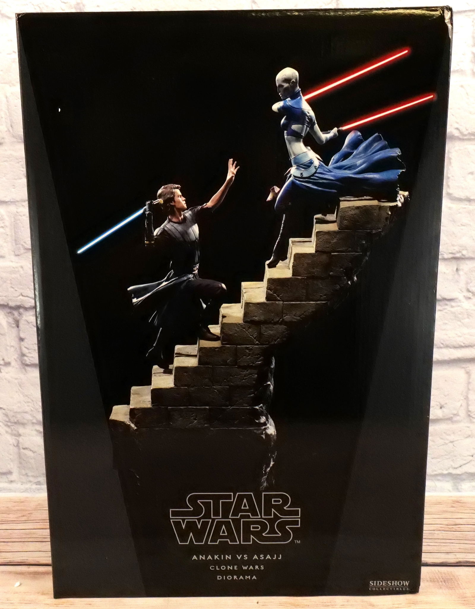 Sideshow Anakin vs. Asajj Diorama: Sideshow Star Wars Anakin vs. Asajj Clone Wars Diorama - Sideshow Exclusive. Limited Edition #136/275. New in Box. All invoices must be paid for within 24 hours. We offer multiple shipping options, pl