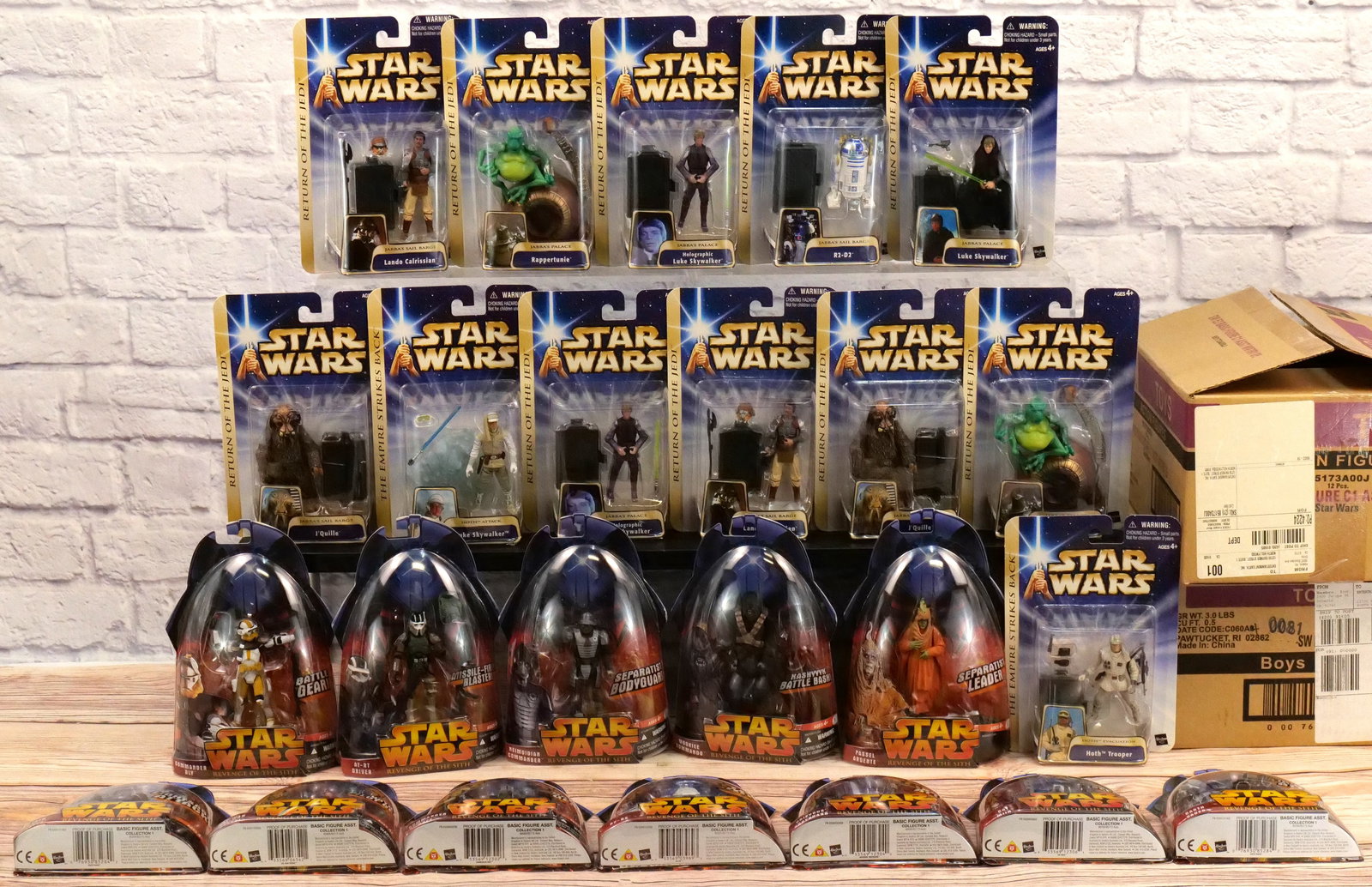 wo Cases of Star Wars Mixed 3.75" Action Figures (1 of 15)