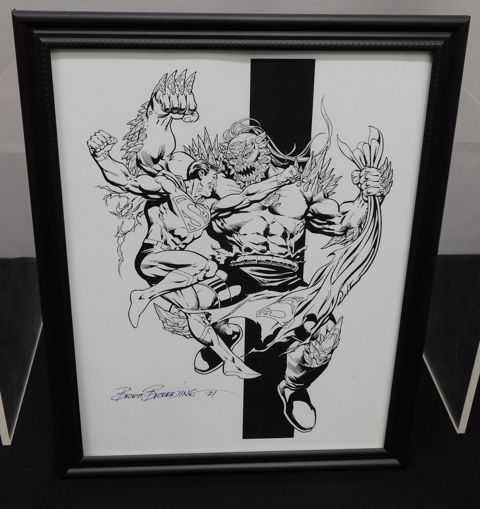 Superman vs. Doomsday Signed Print by Brett Breeding (1 of 5)