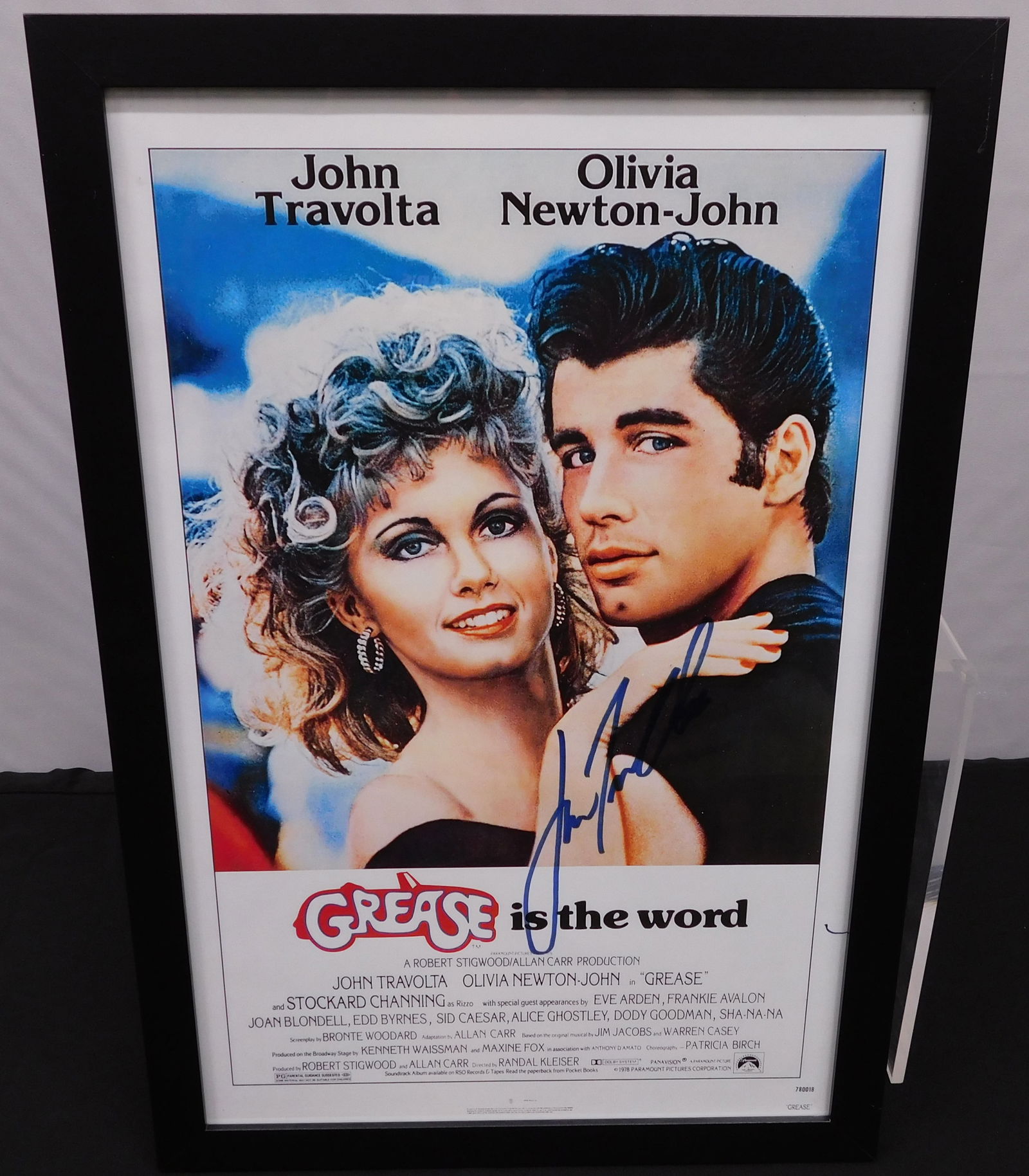 Grease John Travolta Autographed Poster Print (1 of 3)