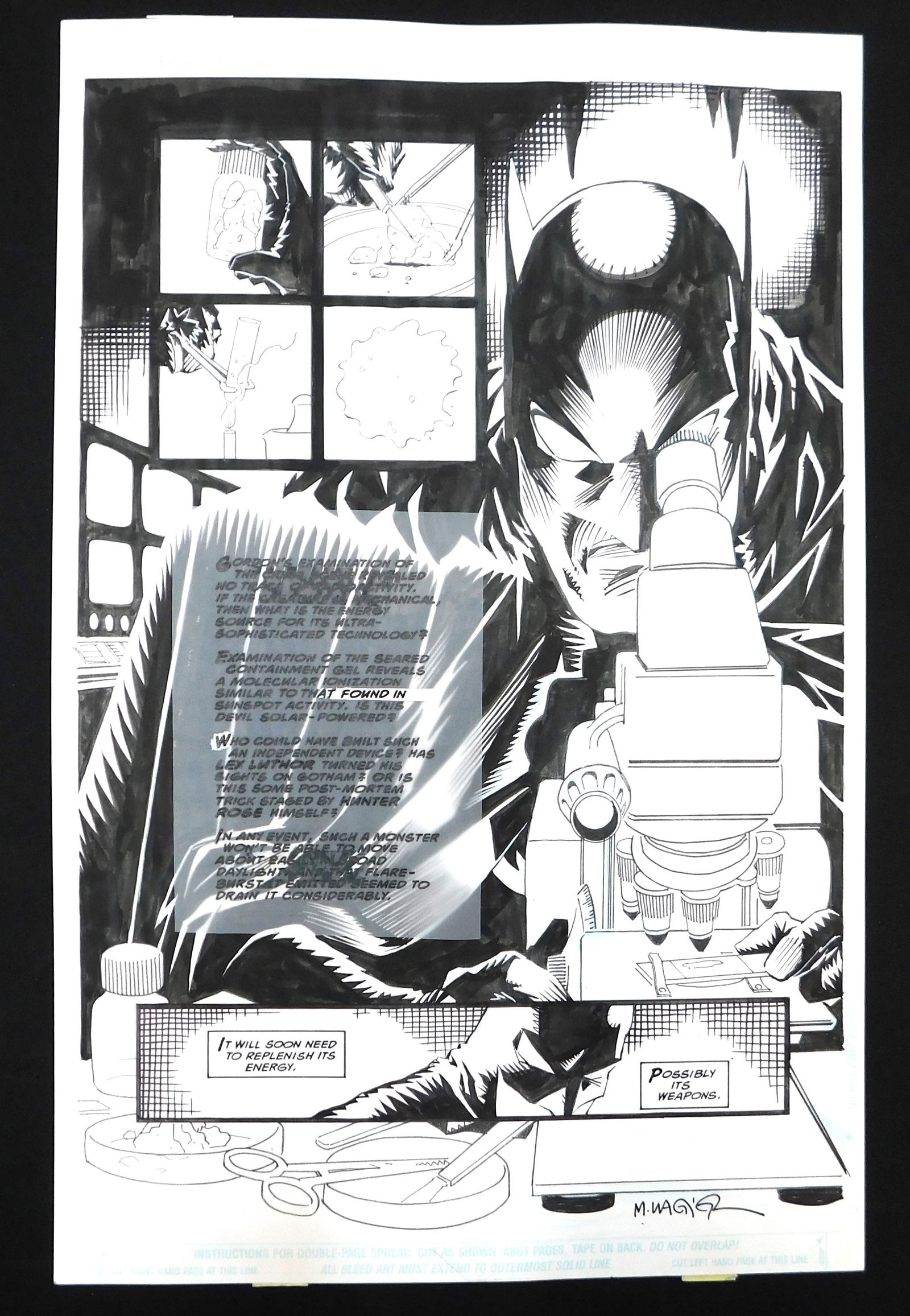 Original Comic Art DC Batman Grendel II Devil's Bones Page #31 (1 of 5)