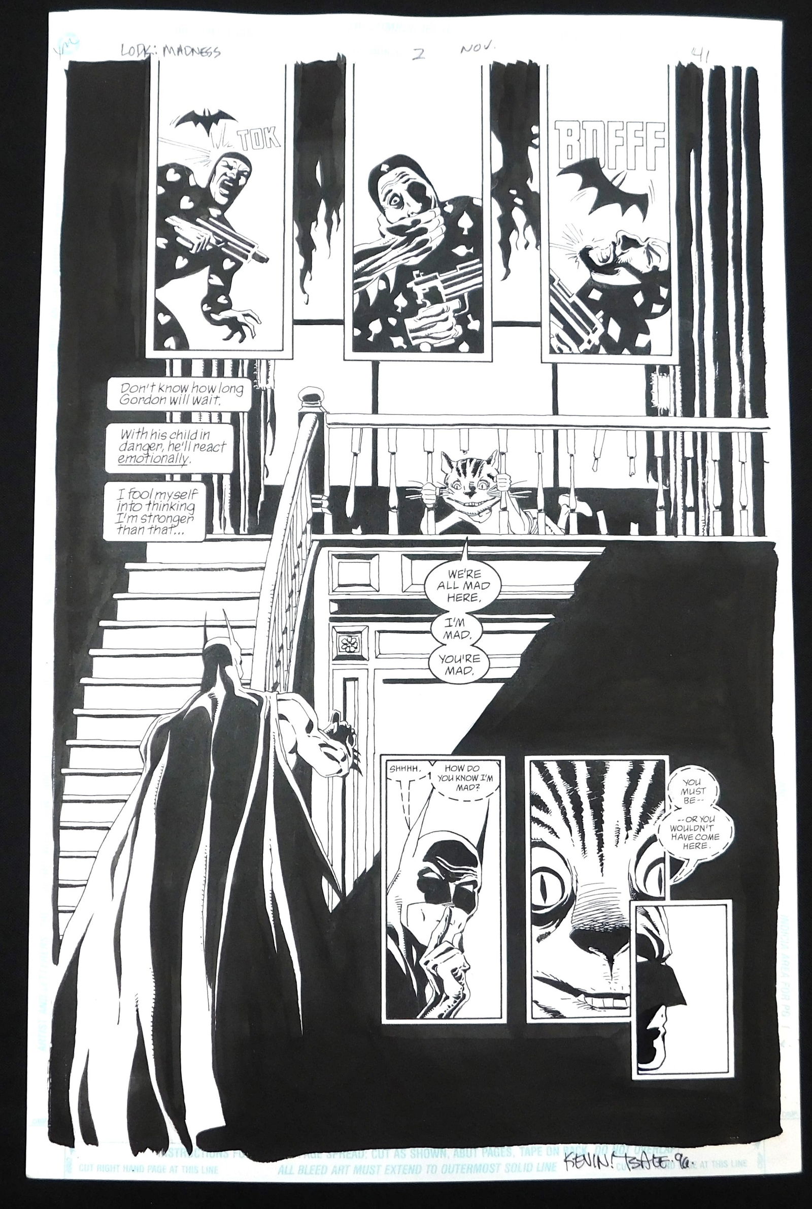 Original Comic Art Batman LOTDK Halloween No. 2 Page #41 (1 of 5)
