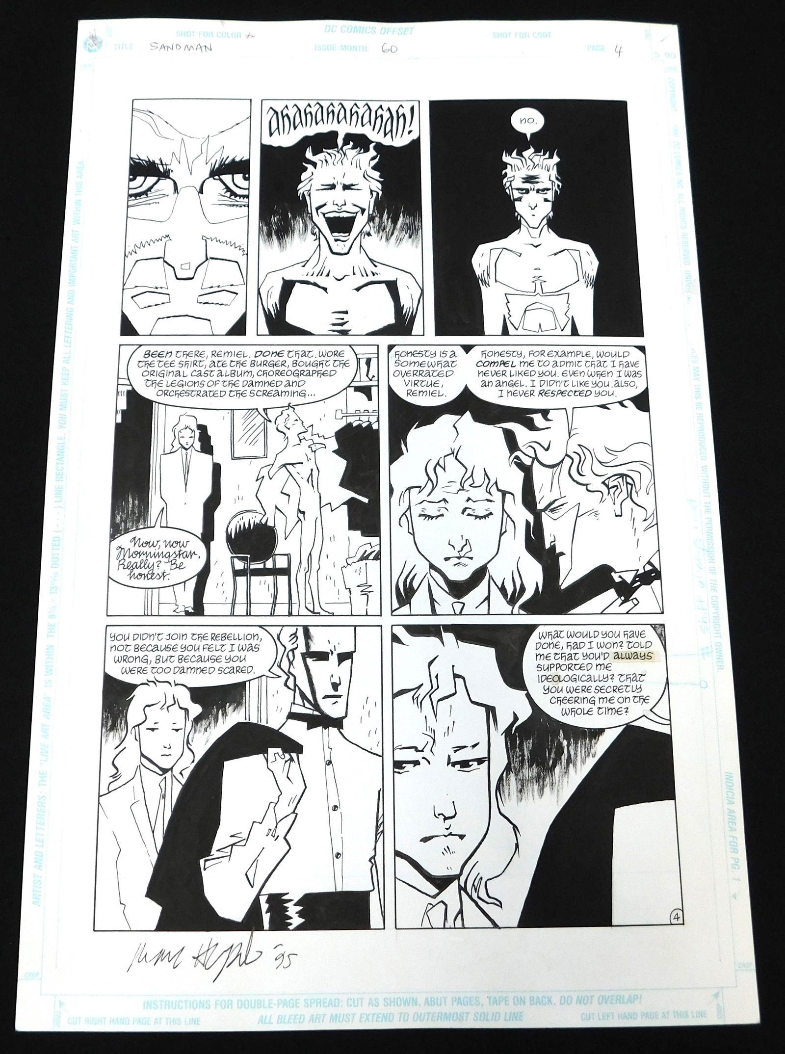 Sandman Original Comic Art Issue #60 Page 4 (1 of 5)