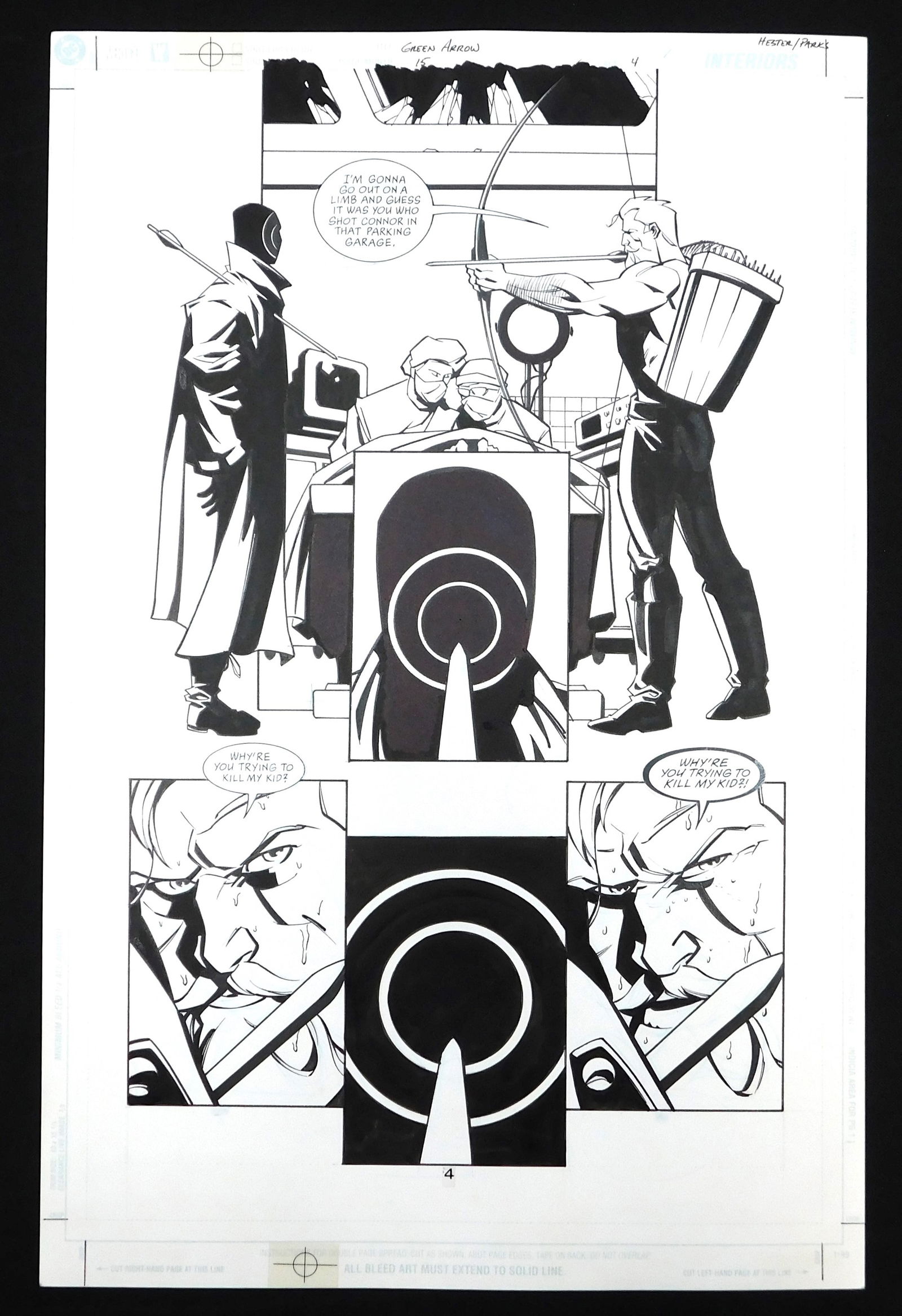 Green Arrow Original Comic Art Issue #15 Page 4 (1 of 4)