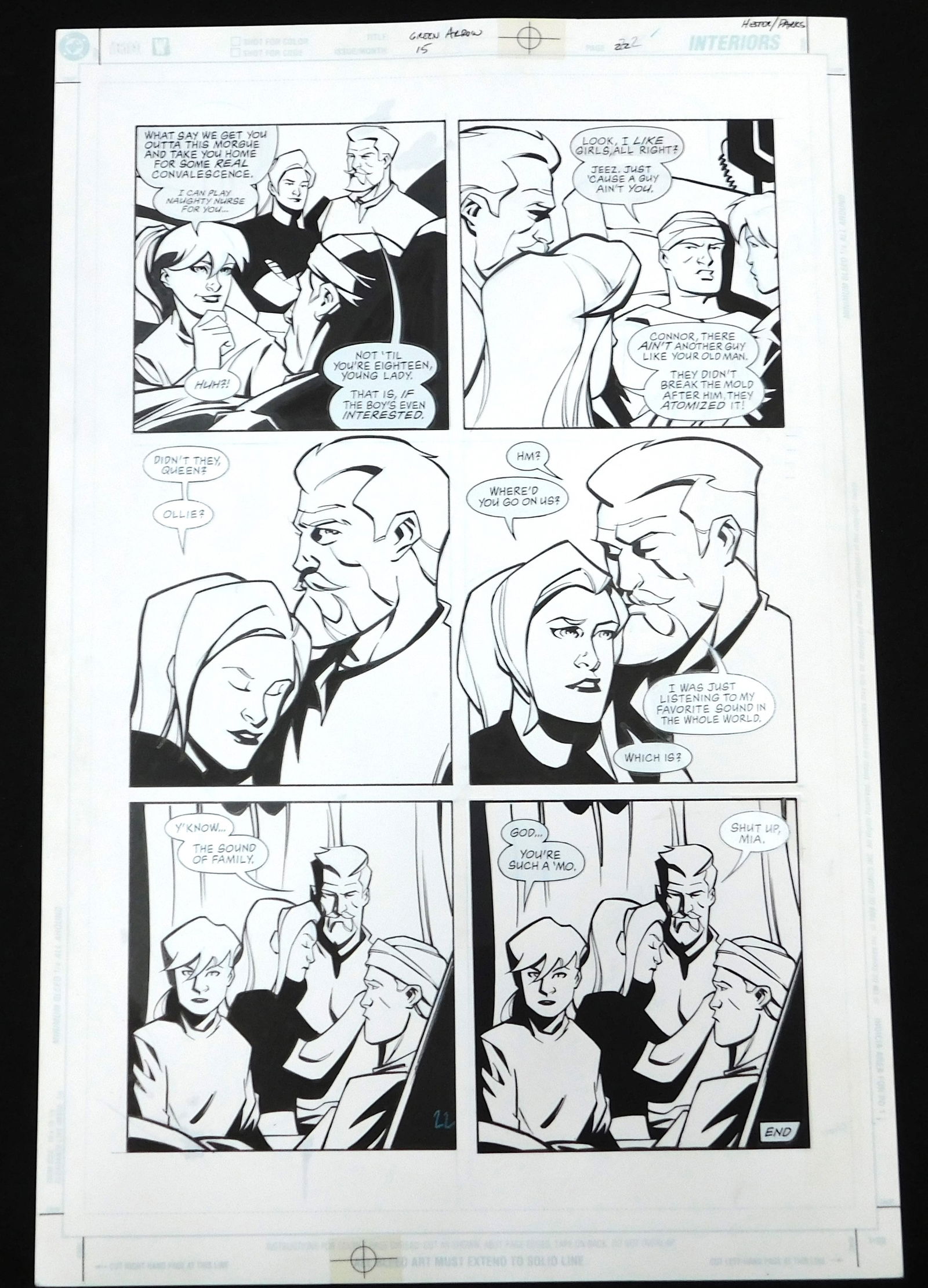 Green Arrow Original Comic Art Issue #15 Page 22 (1 of 4)