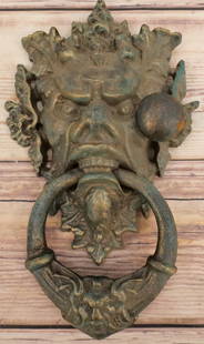 Demon Gothic Door Knocker: Contemporary Cast Iron Demon Gothic Door Knocker. Measures 15" long. All invoices must be paid for within 24 hours. We offer multiple shipping options, please read the terms as they have changed. We a