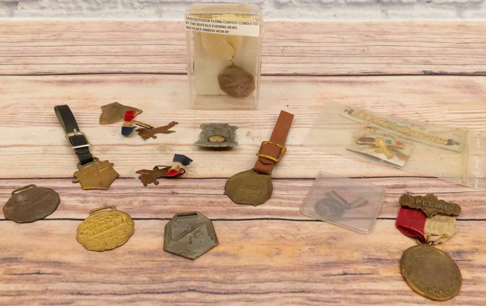 Lot Of Vintage Medals And Ribbons Auction